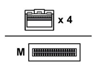 AddOn - 100GBase-CU direct attach cable - TAA Compliant - QSFP28 to SFP28 - 6.6 ft - twinaxial - passive ADD-Q28ARS28MX-P2M
