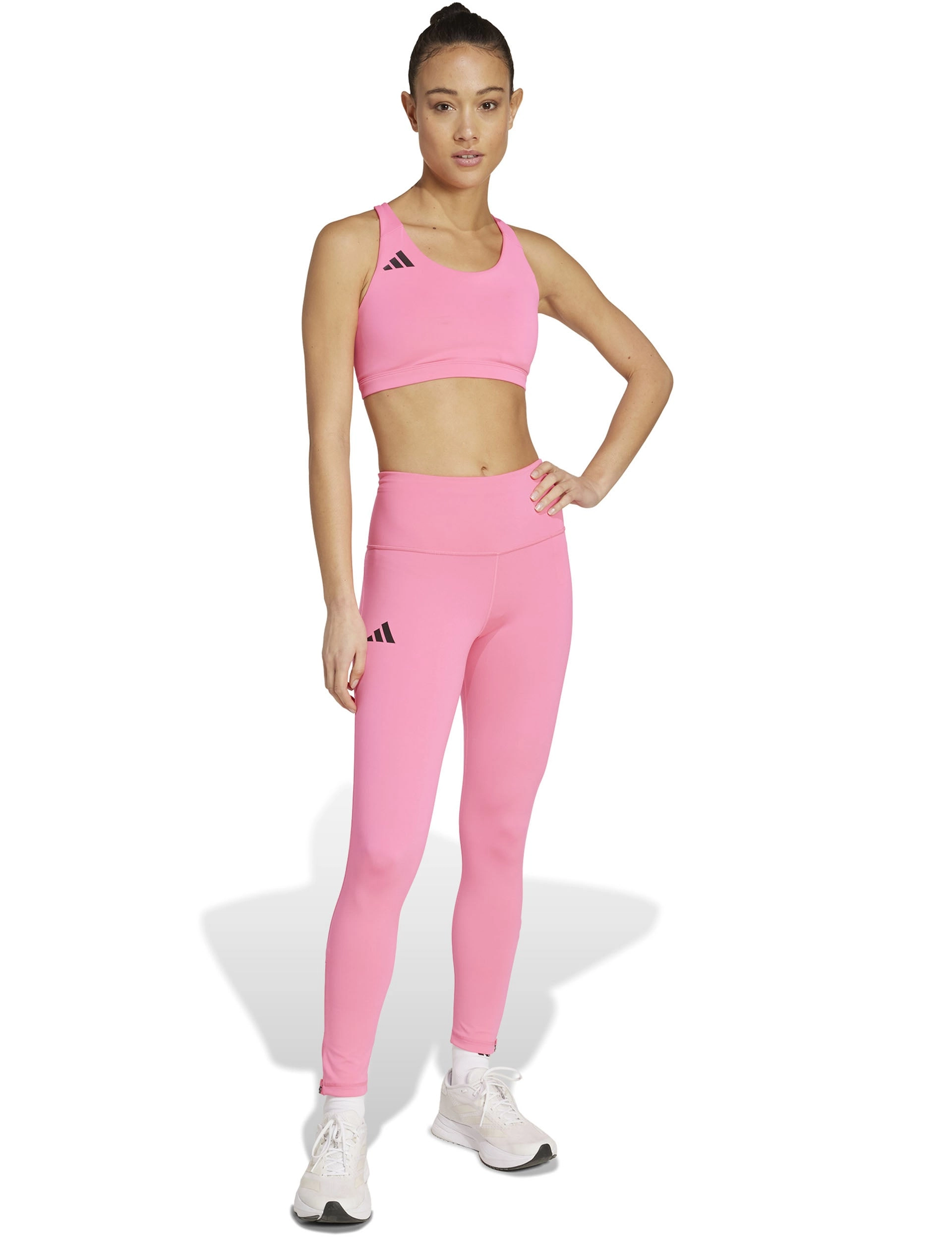 Adizero Essentials Run Medium Support Bra - Lucid Pink