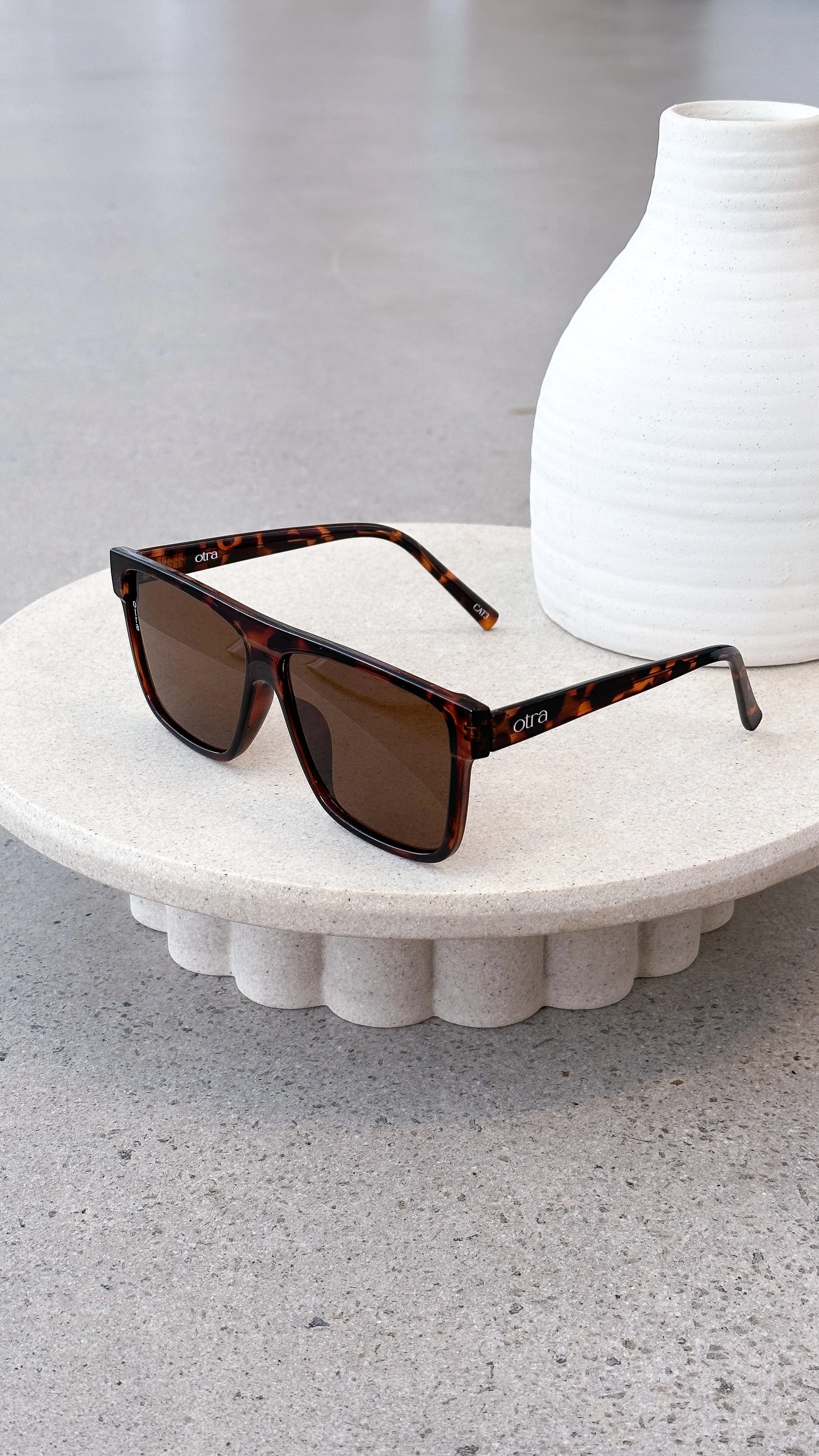 Amos Sunglasses - Tort/Brown