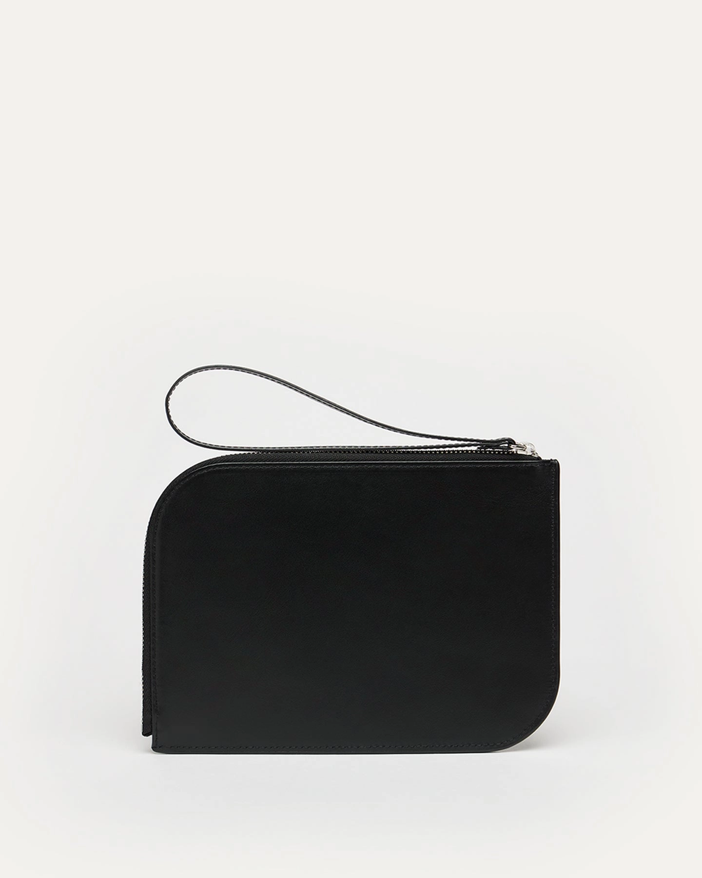 Arch Smooth Leather Cosmetic Pouch