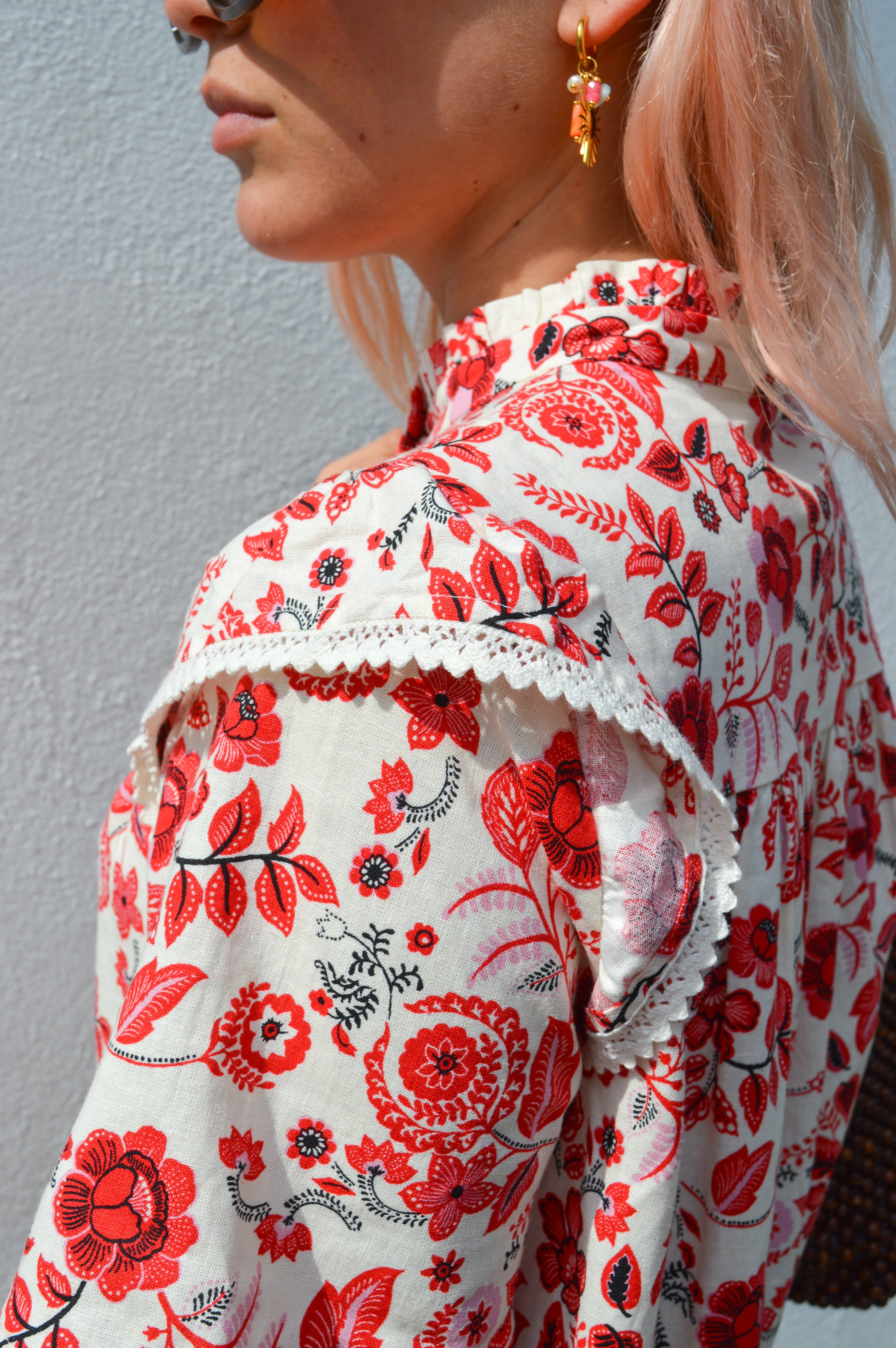 Atelier Reve Anna Cream Floral Blouse