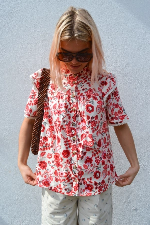Atelier Reve Anna Cream Floral Blouse