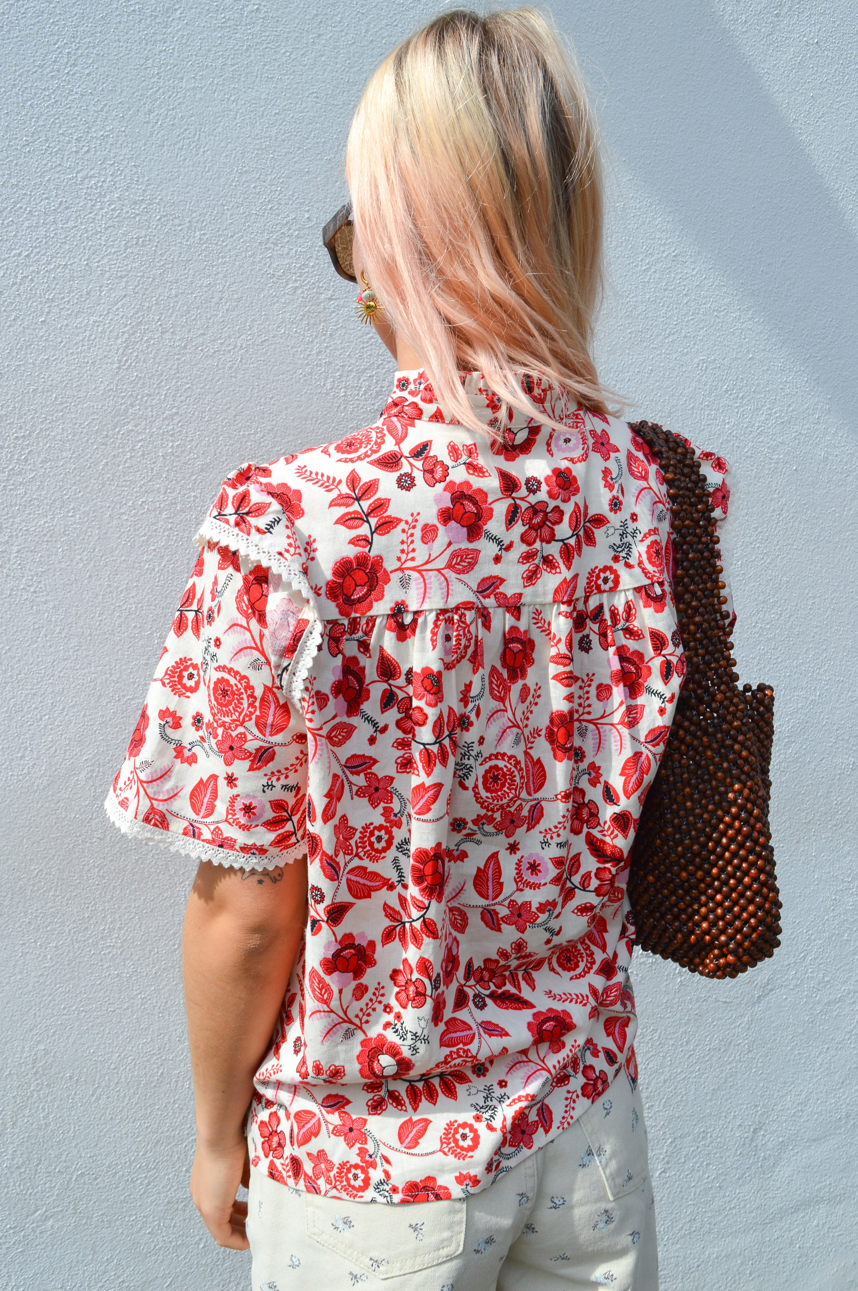 Atelier Reve Anna Cream Floral Blouse