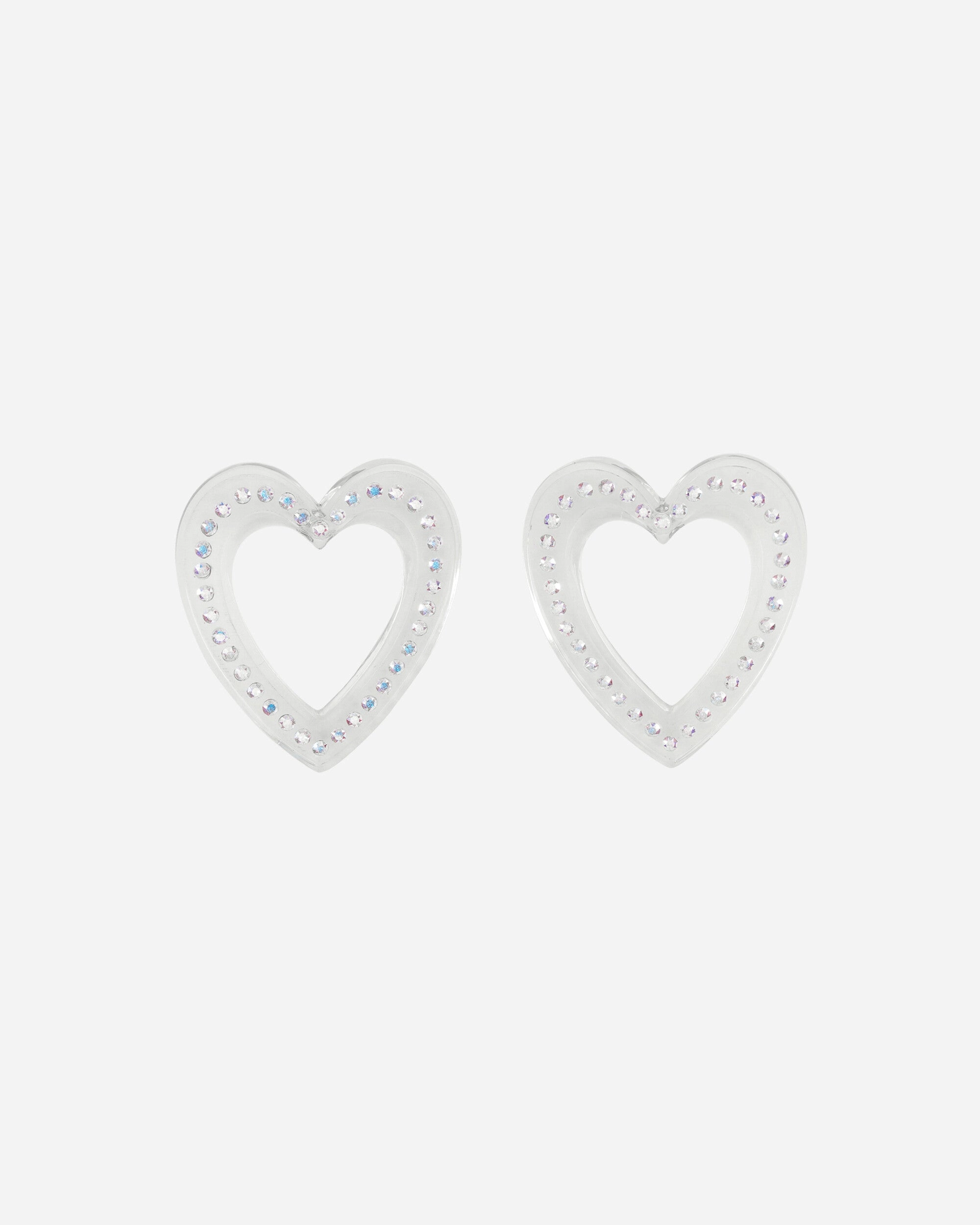 Big Heart Earrings Transparent