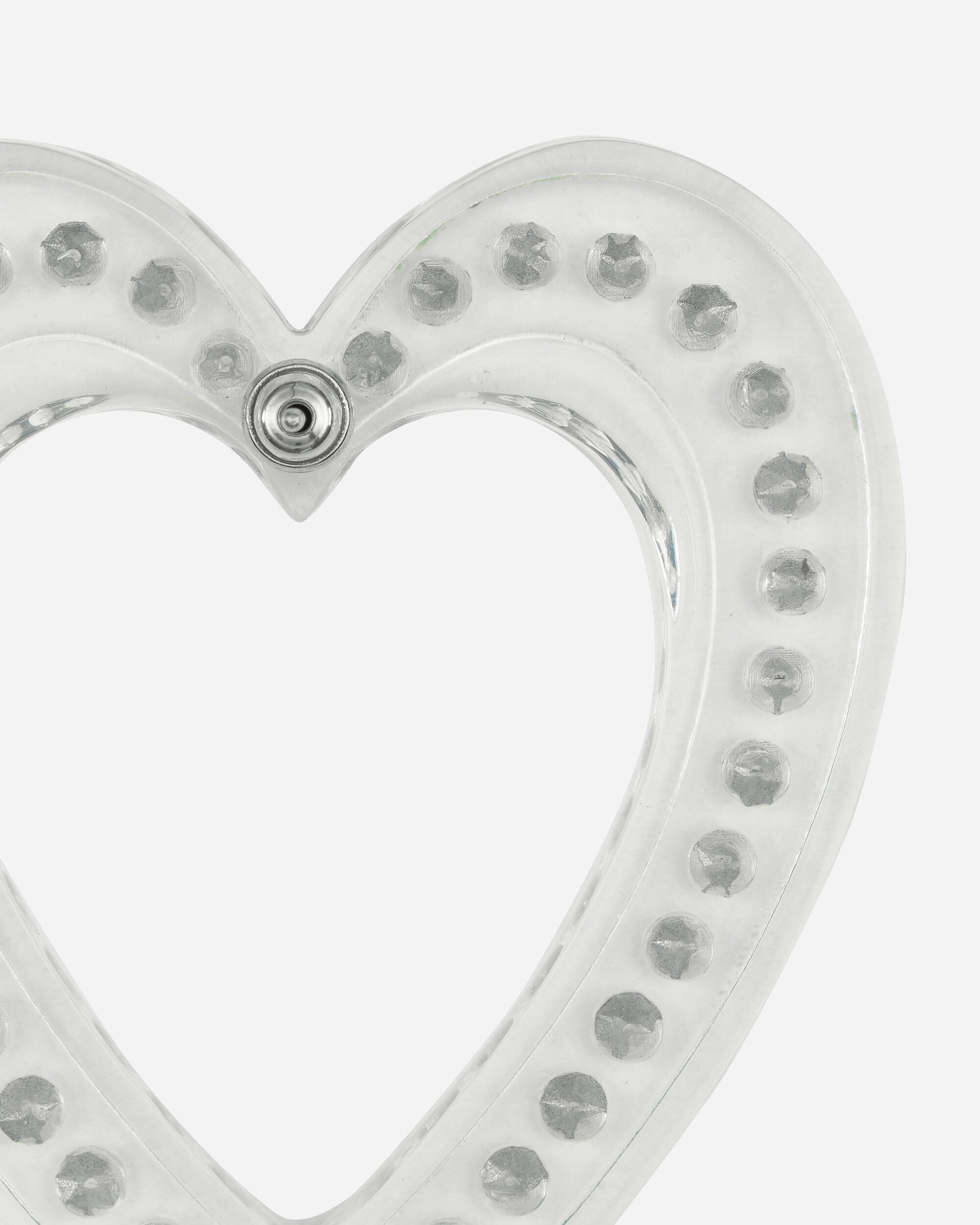 Big Heart Earrings Transparent