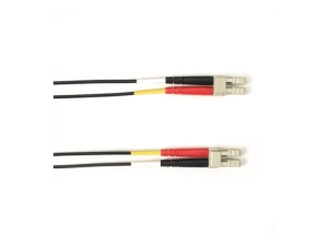 Black Box - Patch cable - LC multi-mode (M) to LC multi-mode (M) - 20 m - fiber optic - 50 / 125 micron - plenum - black FOCMP10-020M-LCLC-BK