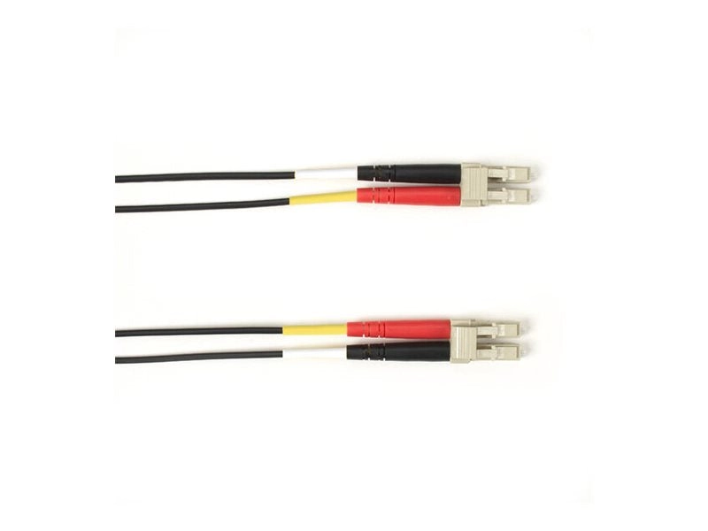 Black Box - Patch cable - LC multi-mode (M) to LC multi-mode (M) - 20 m - fiber optic - 50 / 125 micron - plenum - black FOCMP10-020M-LCLC-BK