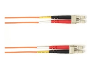 Black Box - Patch cable - TAA Compliant - LC multi-mode (M) to LC multi-mode (M) - 2.13 m - fiber optic - 50 / 125 micron - OM3 FOCMP10-LCLC-OR-7