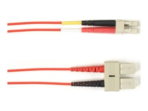 Black Box - Patch cable - TAA Compliant - SC multi-mode (M) to LC multi-mode (M) - 5.18 m - fiber optic - duplex - 50 / 125 micron FOCMP10-SCLC-RD-17