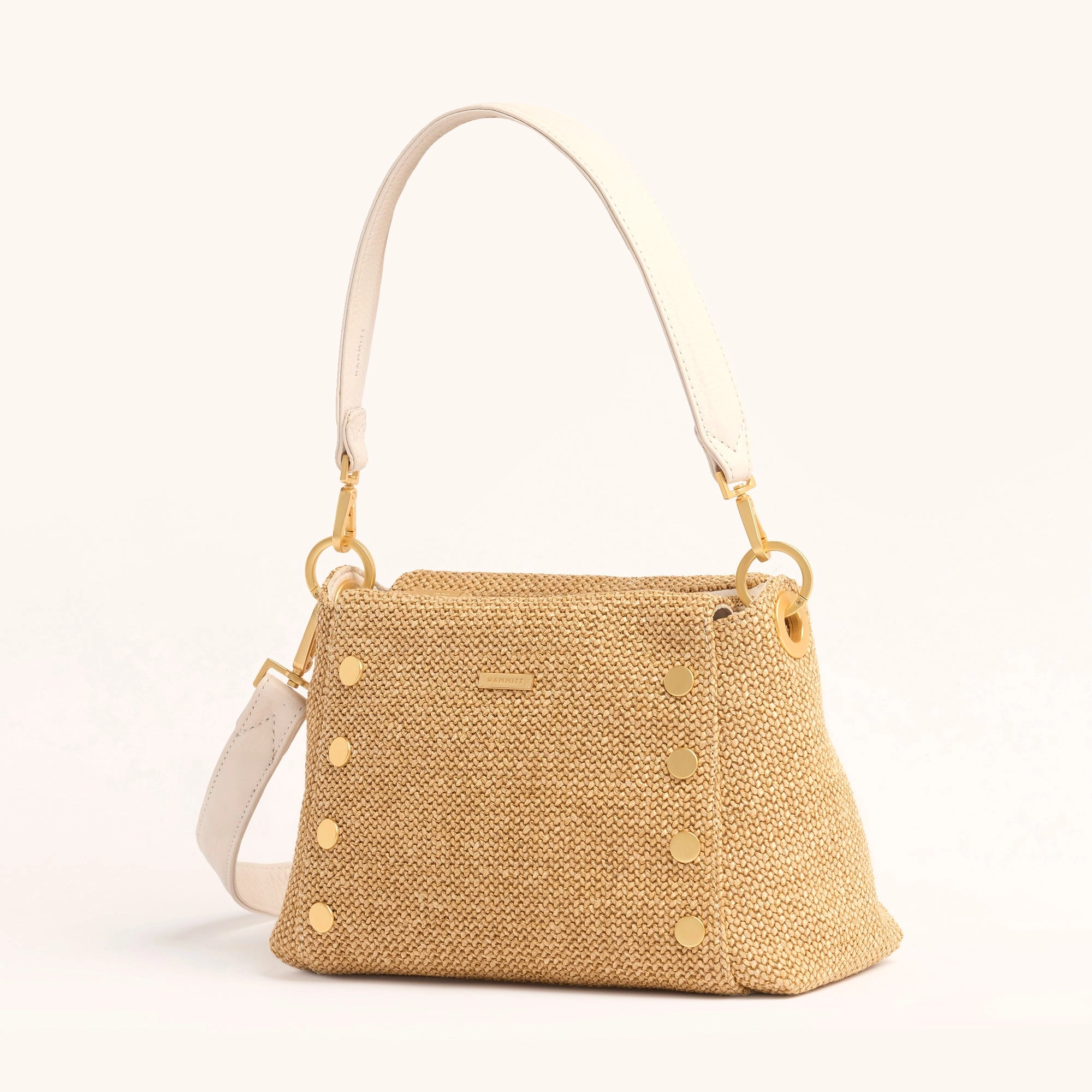 Bryant | Calla Lily White Raffia/Brushed Gold | Med