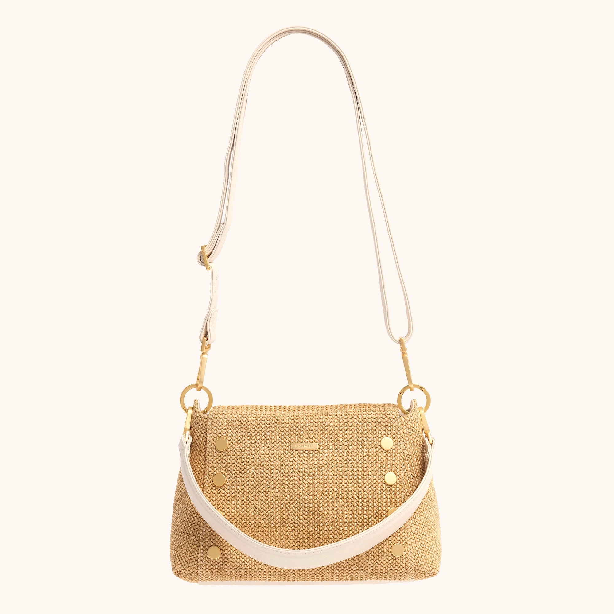 Bryant | Calla Lily White Raffia/Brushed Gold | Med