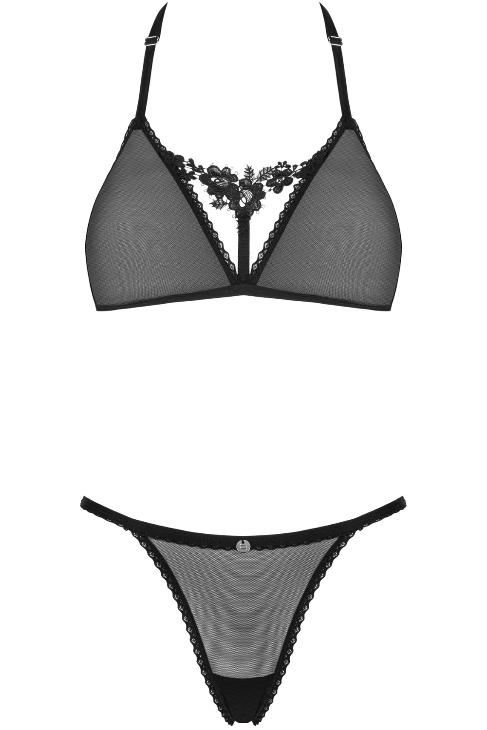 Celia Noir Bra & Thong