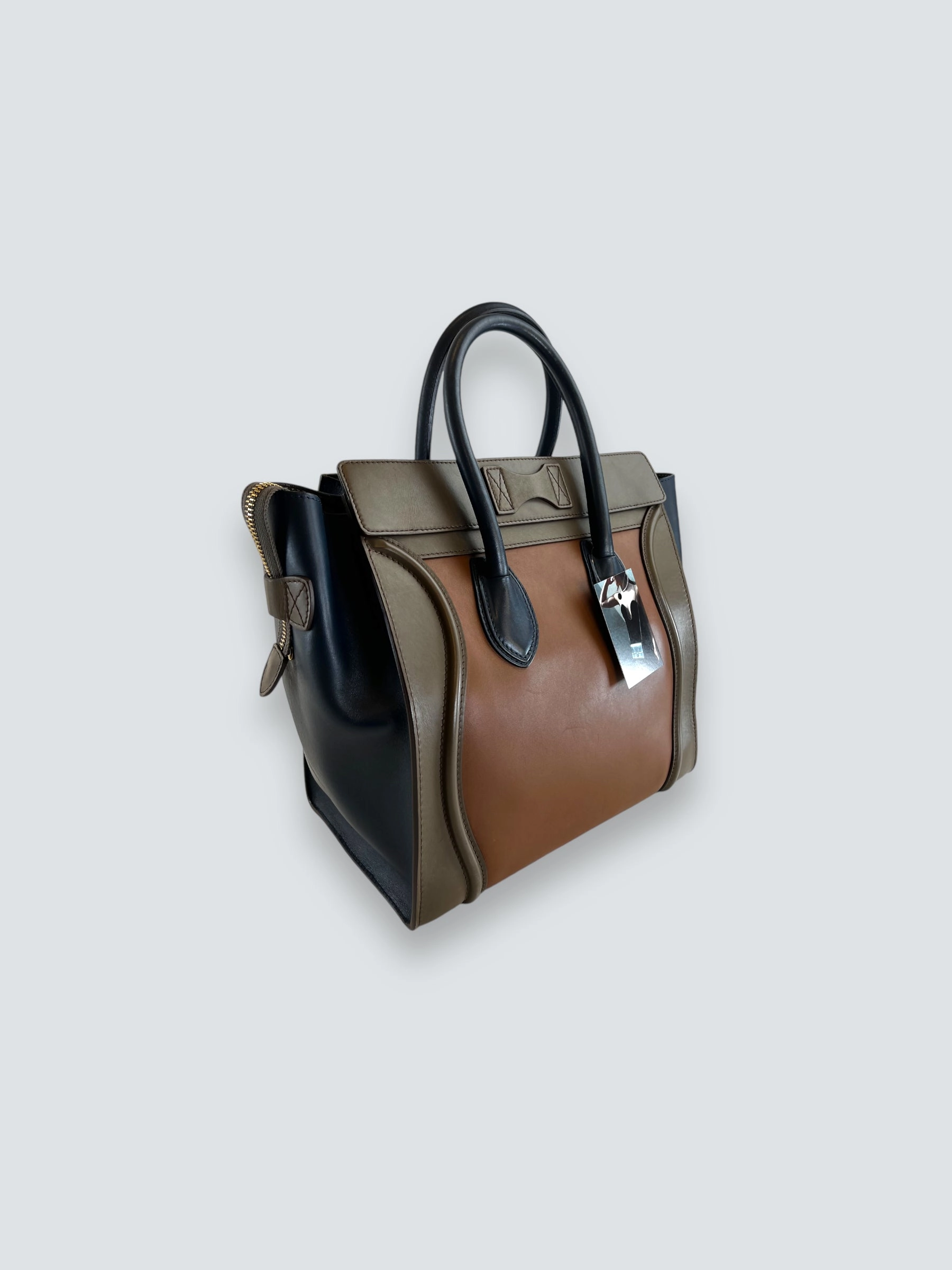 Celine Multi Colour Calf Leather Phantom Luggage Tote Handbag