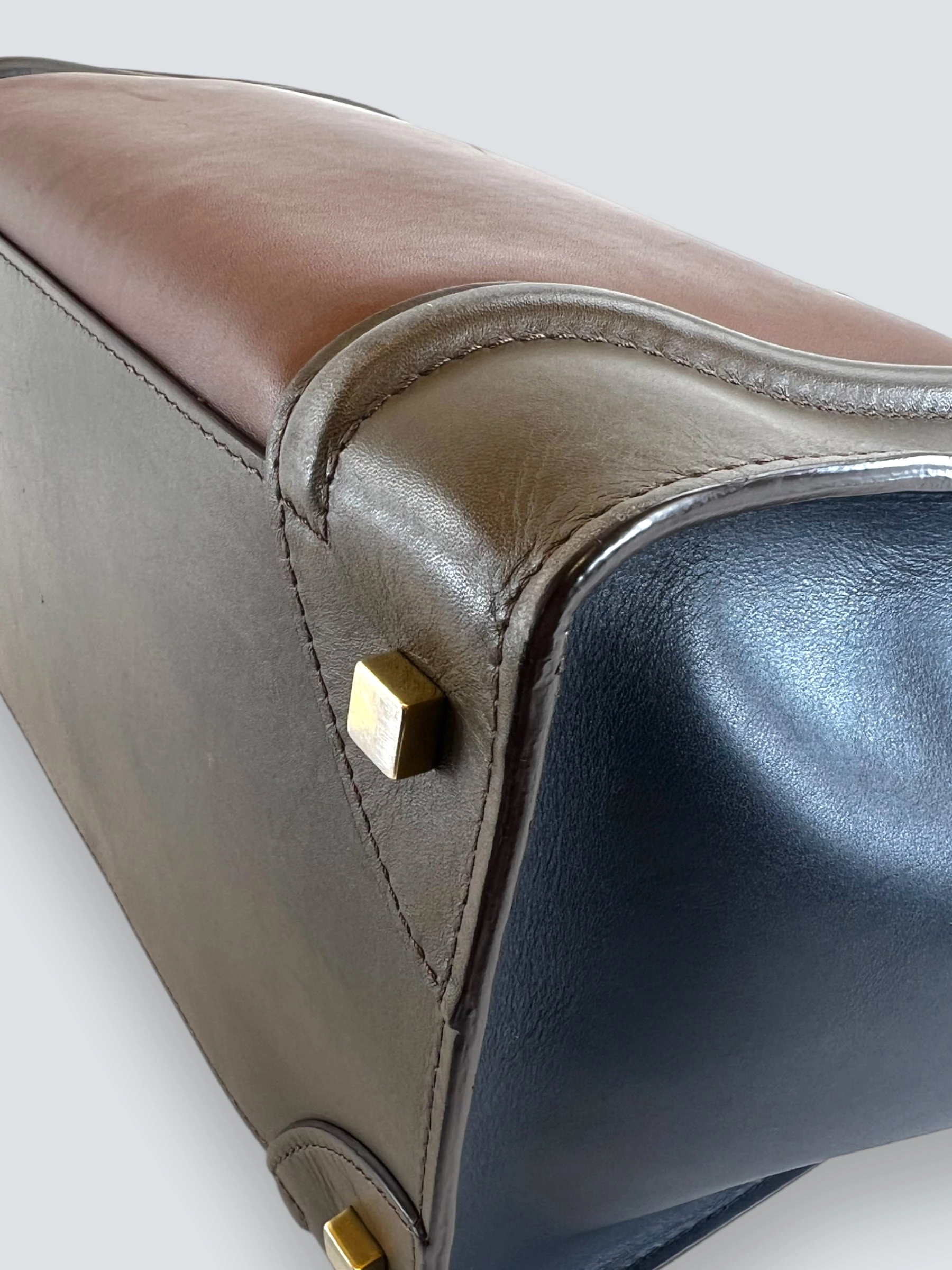 Celine Multi Colour Calf Leather Phantom Luggage Tote Handbag