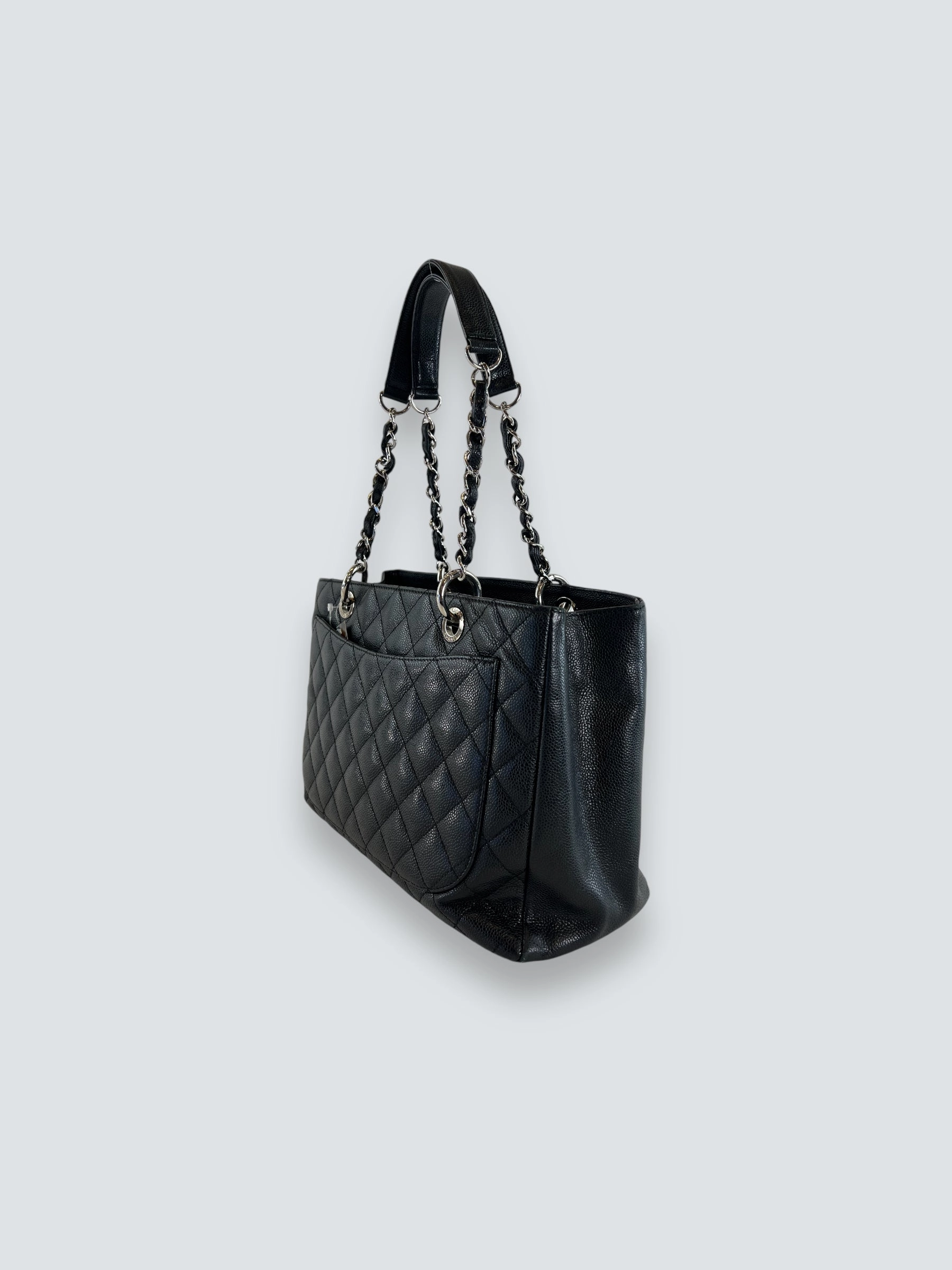 Chanel Black Caviar Leather GST Tote