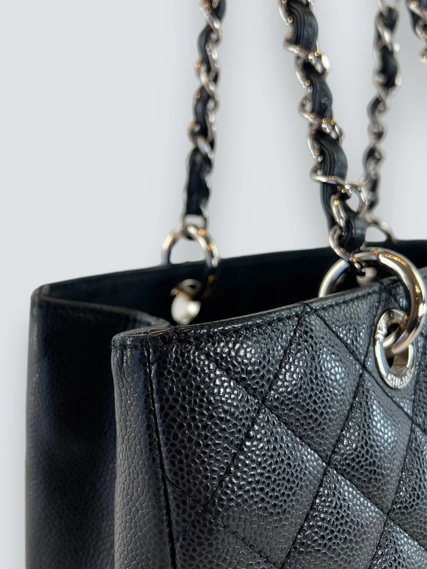 Chanel Black Caviar Leather GST Tote