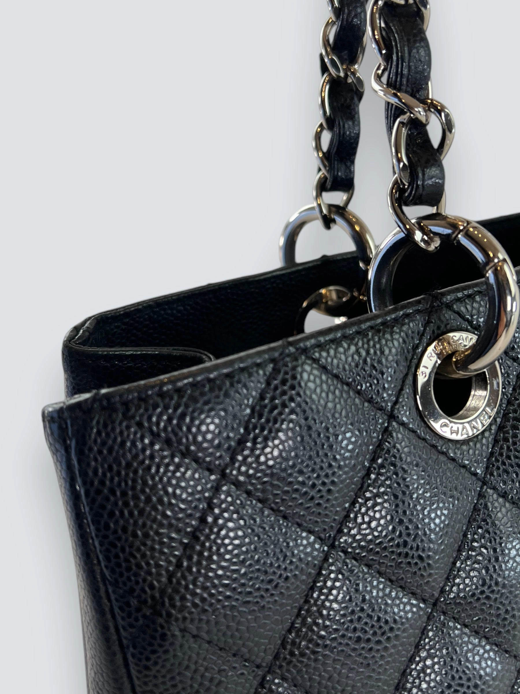 Chanel Black Caviar Leather GST Tote