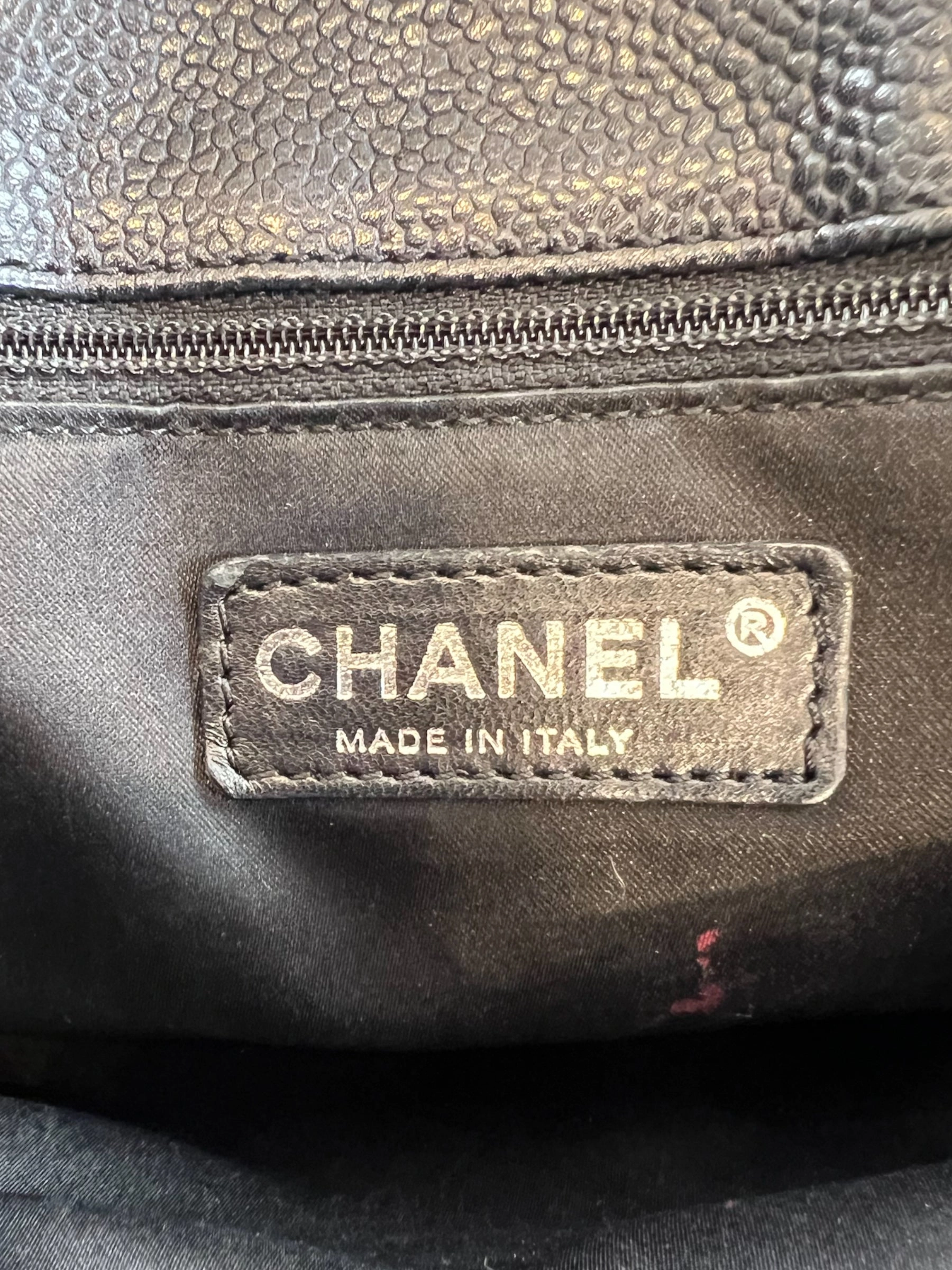Chanel Black Caviar Leather GST Tote
