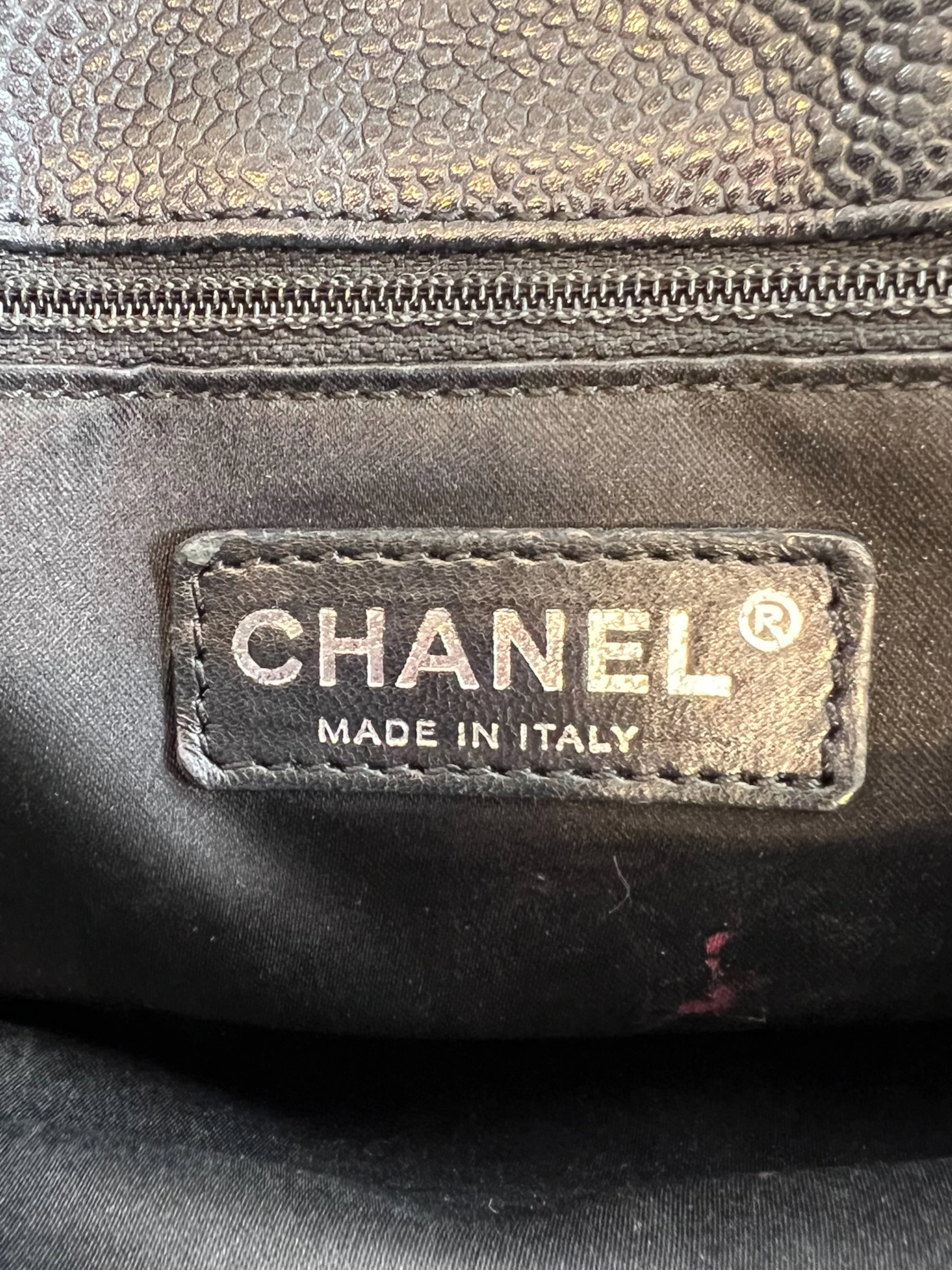 Chanel Black Caviar Leather GST Tote