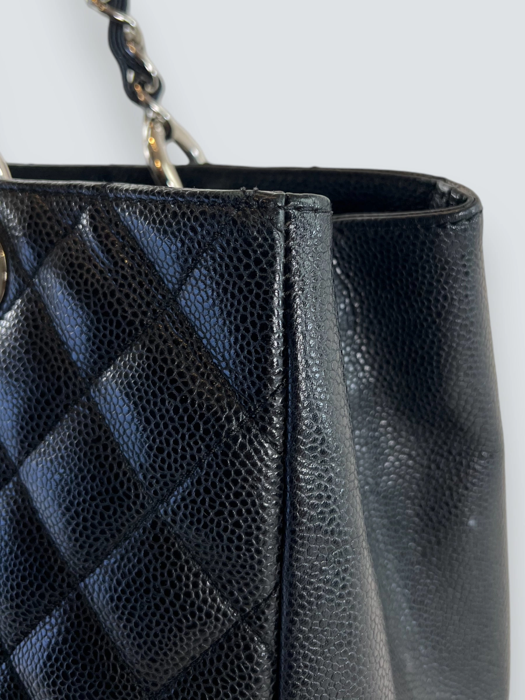 Chanel Black Caviar Leather GST Tote