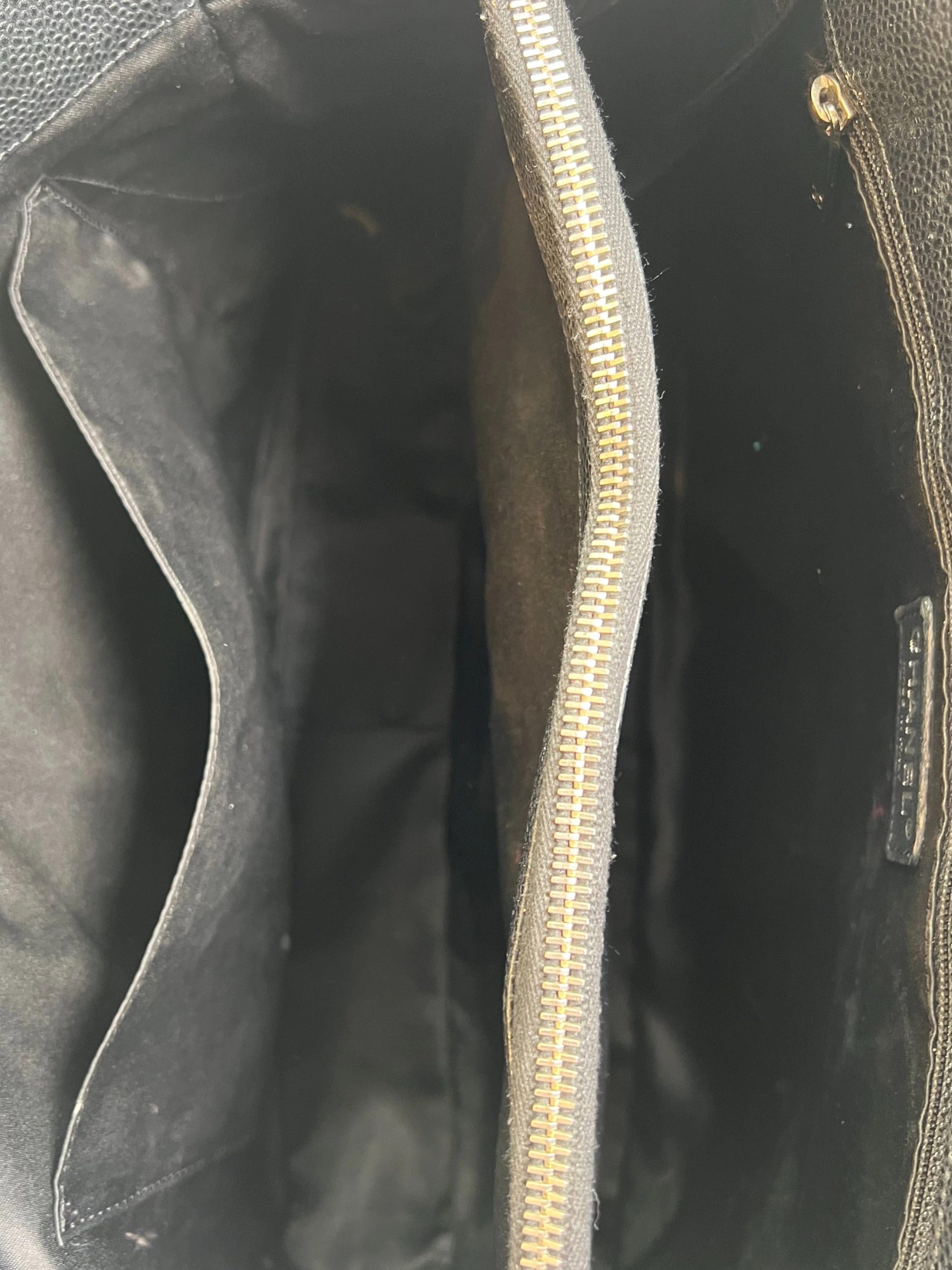 Chanel Black Caviar Leather GST Tote