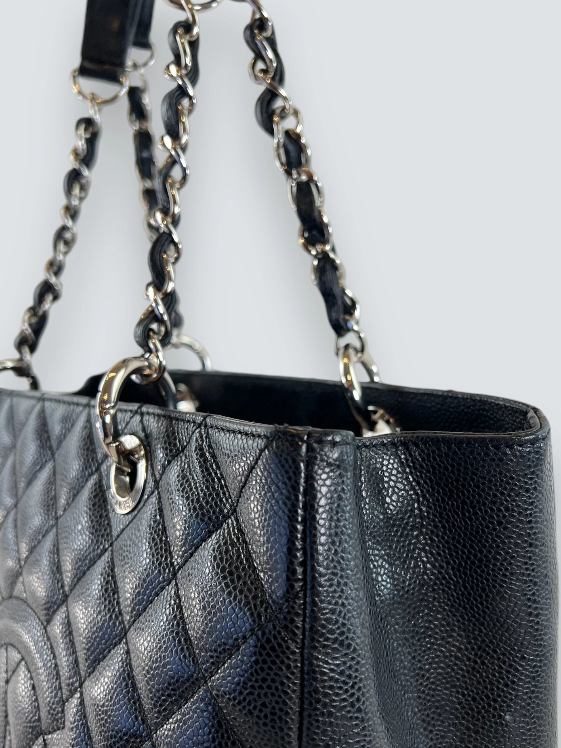 Chanel Black Caviar Leather GST Tote