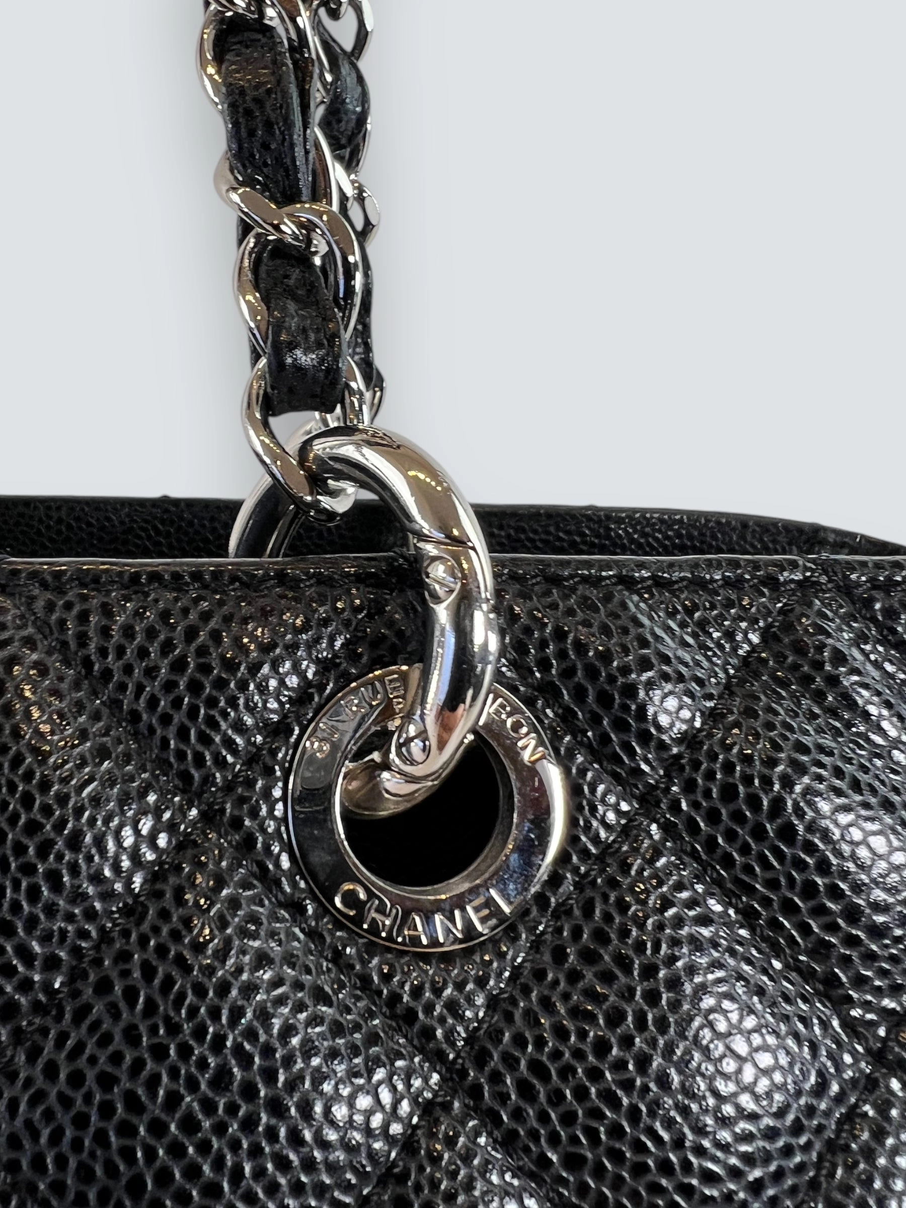Chanel Black Caviar Leather GST Tote