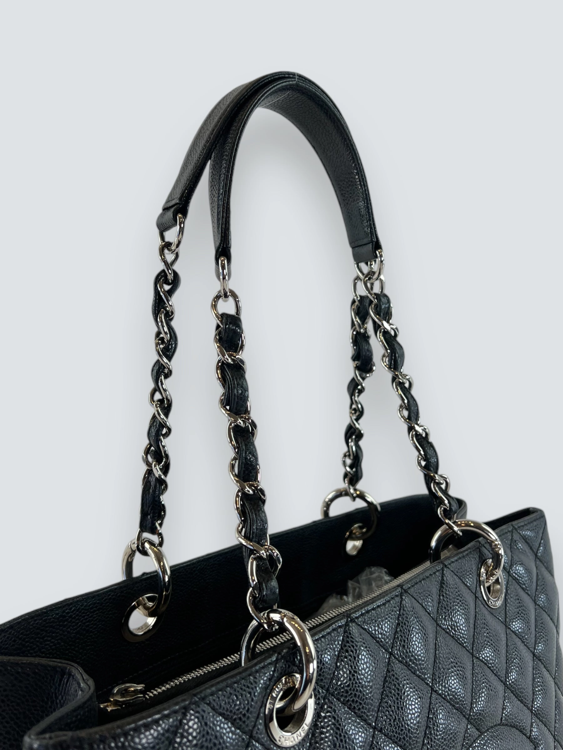 Chanel Black Caviar Leather GST Tote