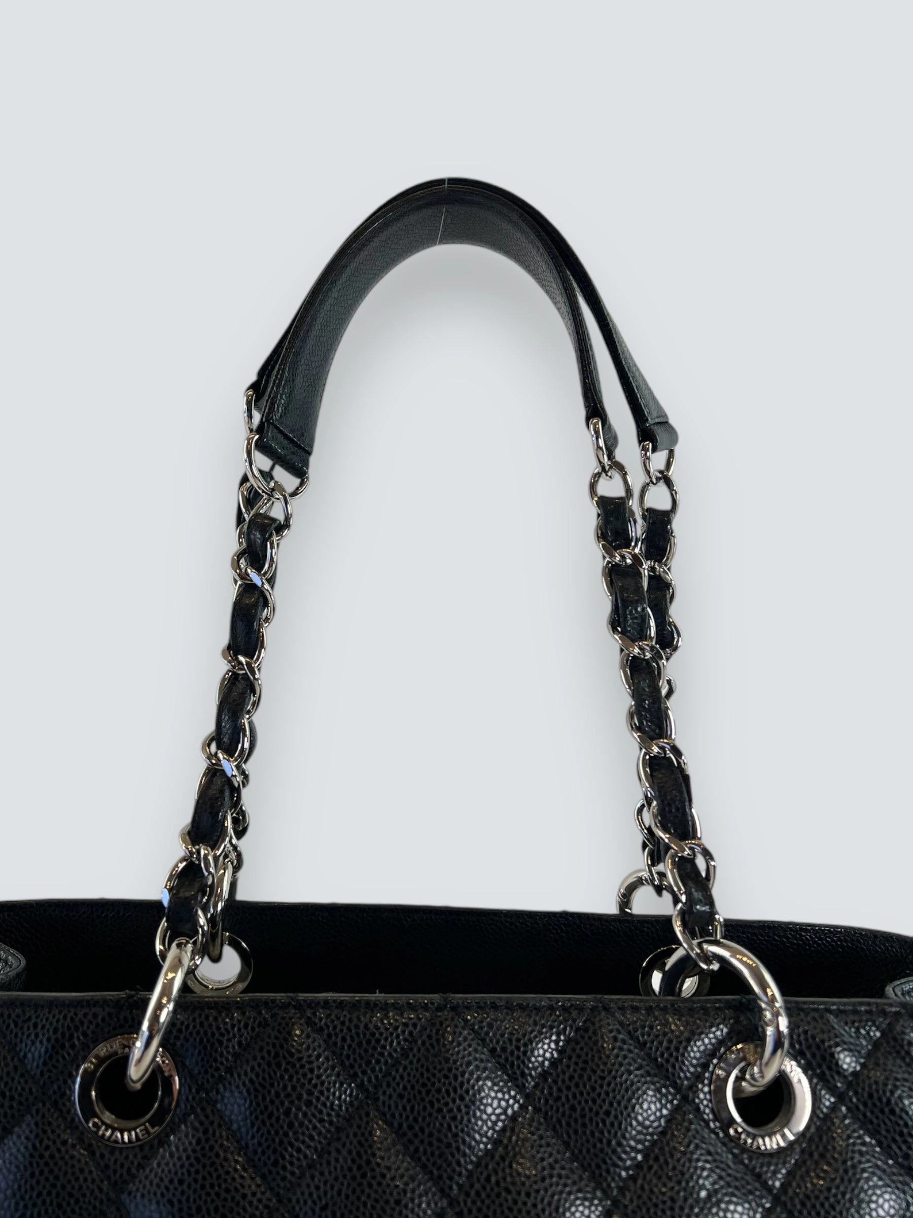 Chanel Black Caviar Leather GST Tote