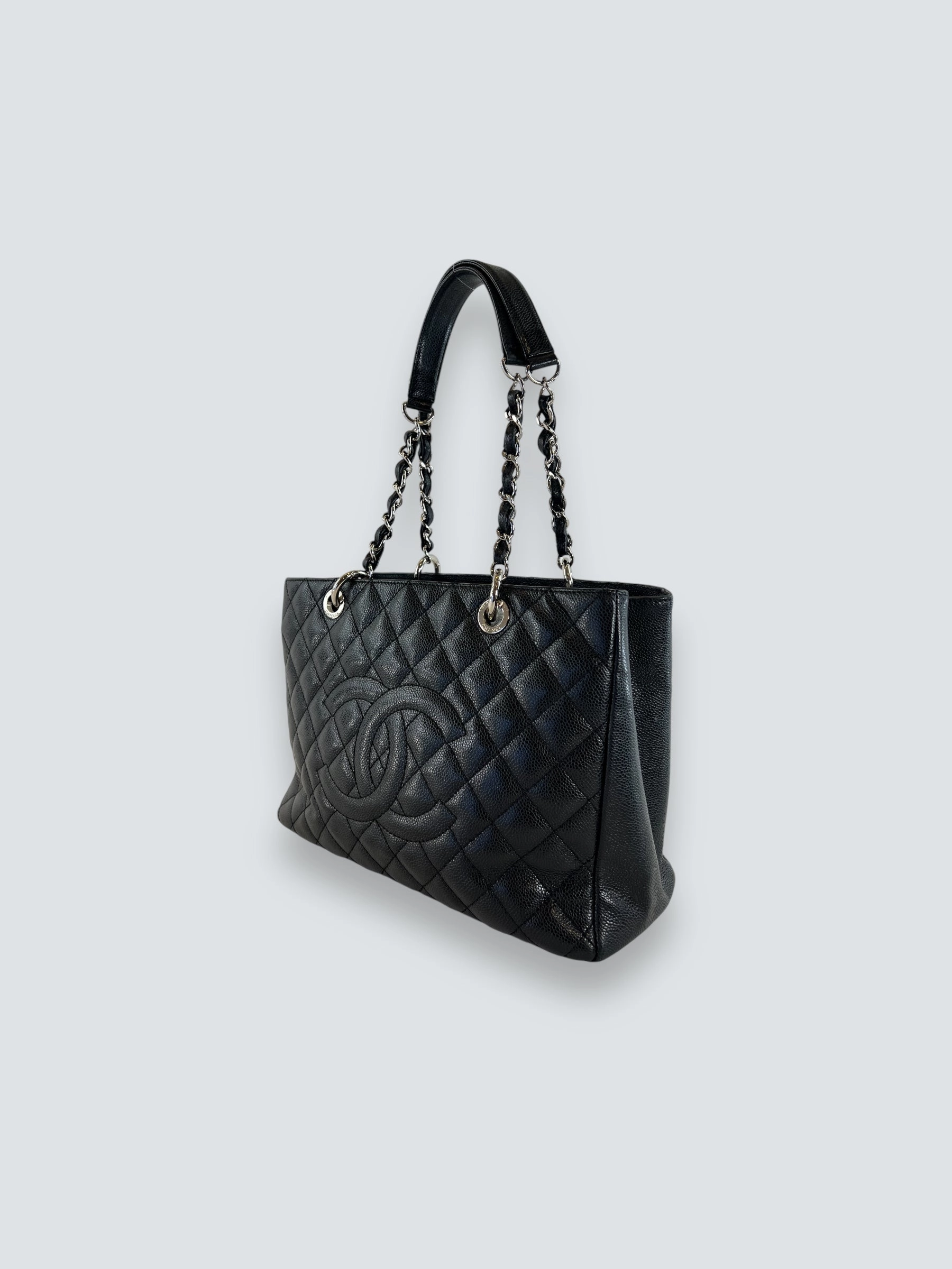 Chanel Black Caviar Leather GST Tote