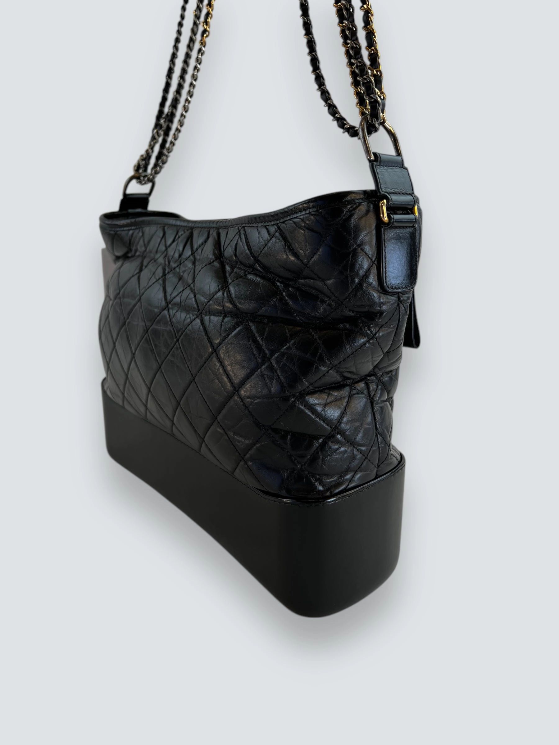 Chanel Black Leather Large Gabrielle Crossbody