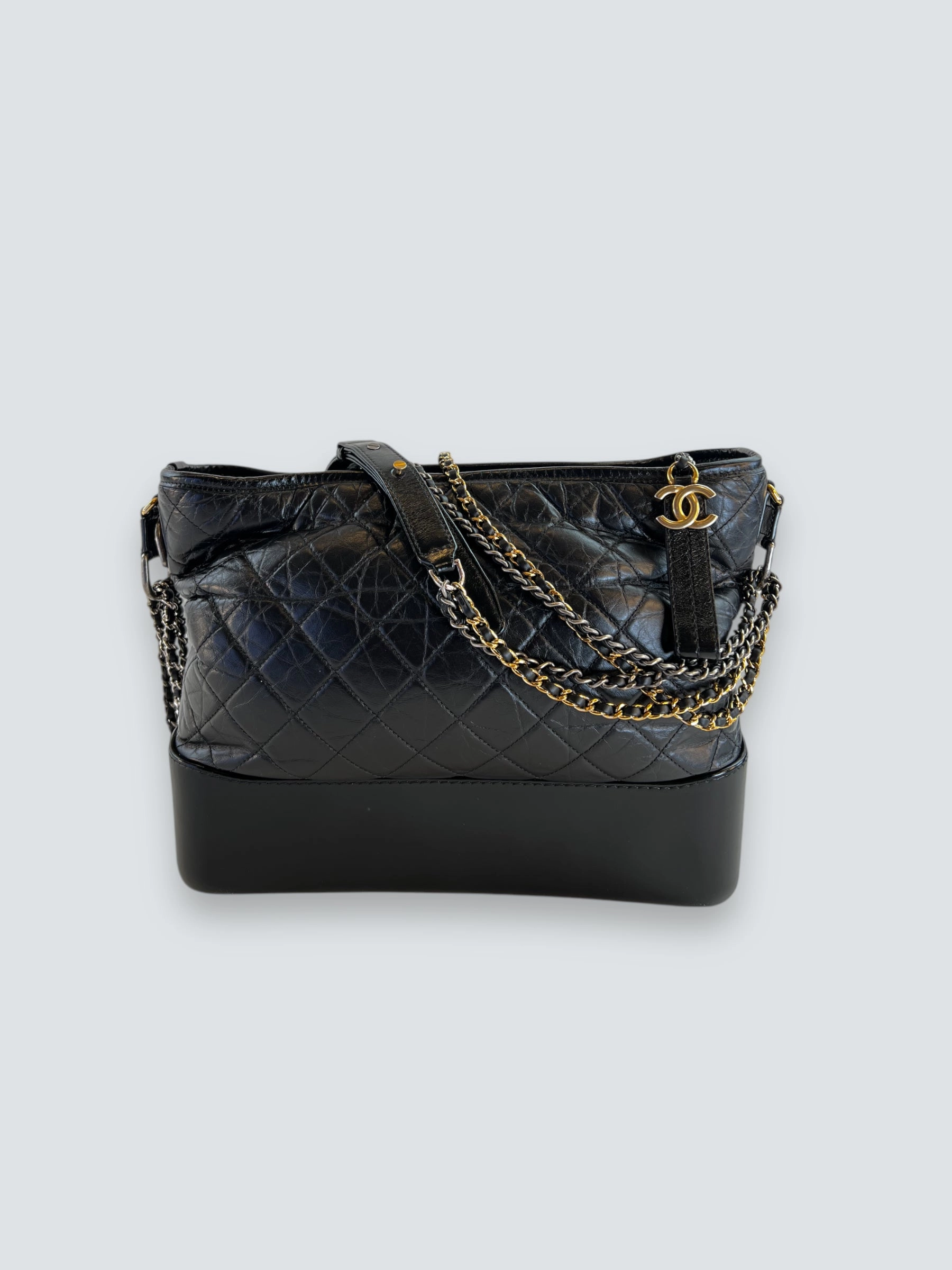 Chanel Black Leather Large Gabrielle Crossbody