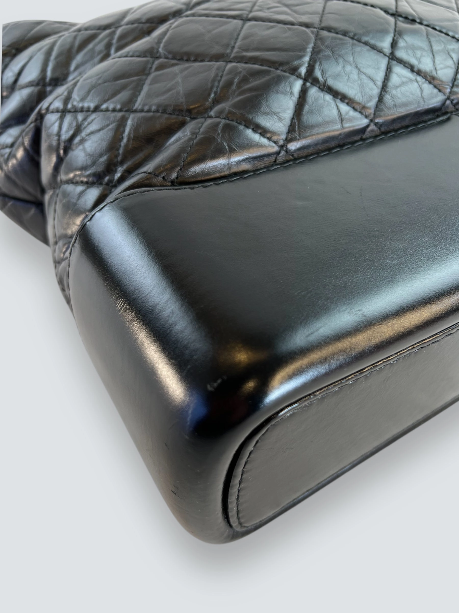 Chanel Black Leather Large Gabrielle Crossbody