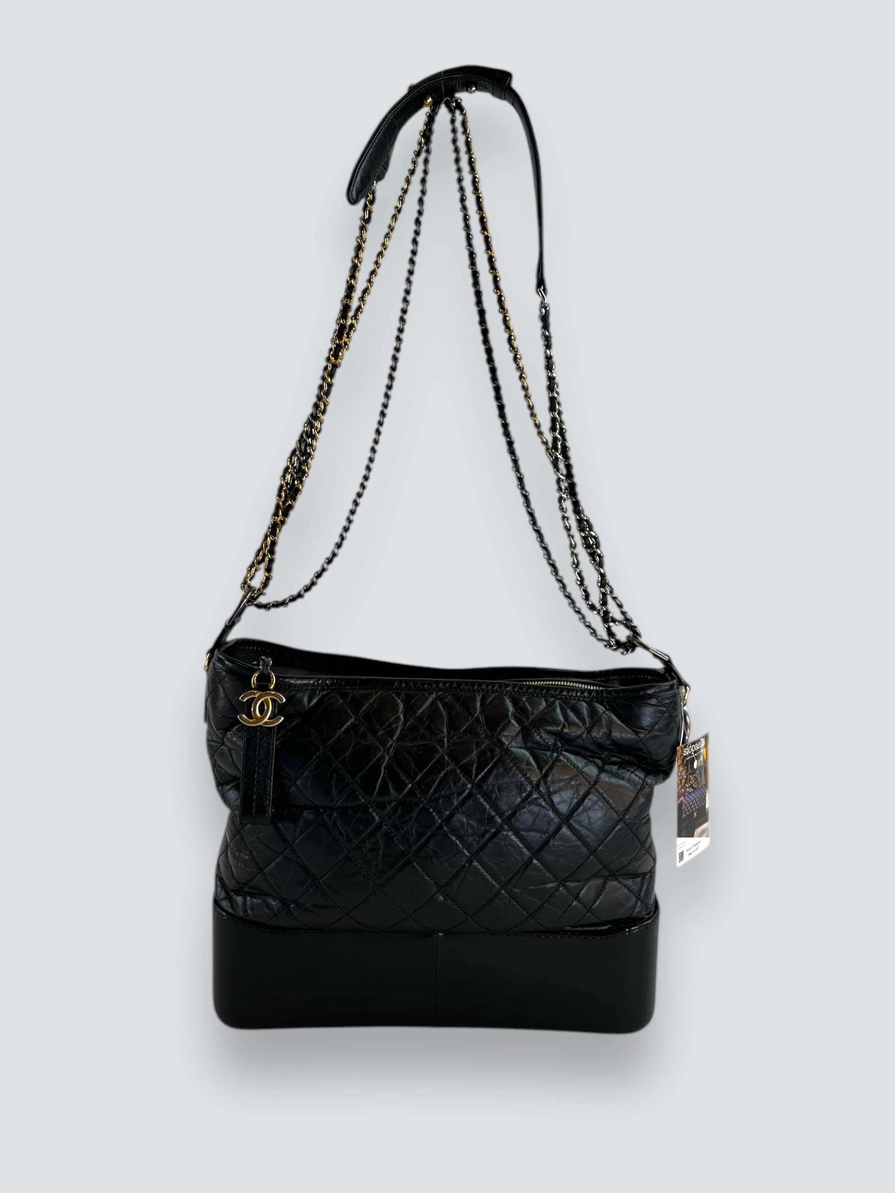 Chanel Black Leather Large Gabrielle Crossbody