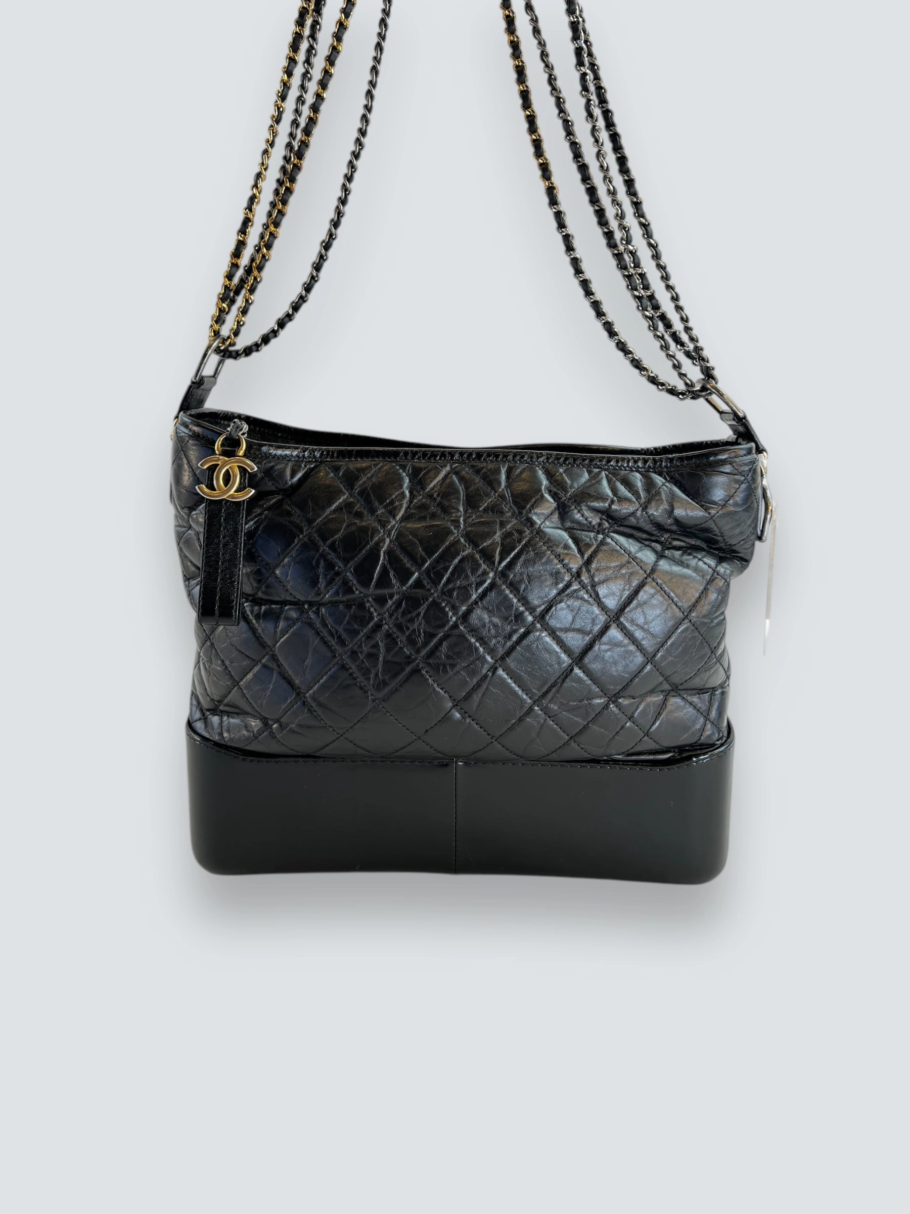Chanel Black Leather Large Gabrielle Crossbody