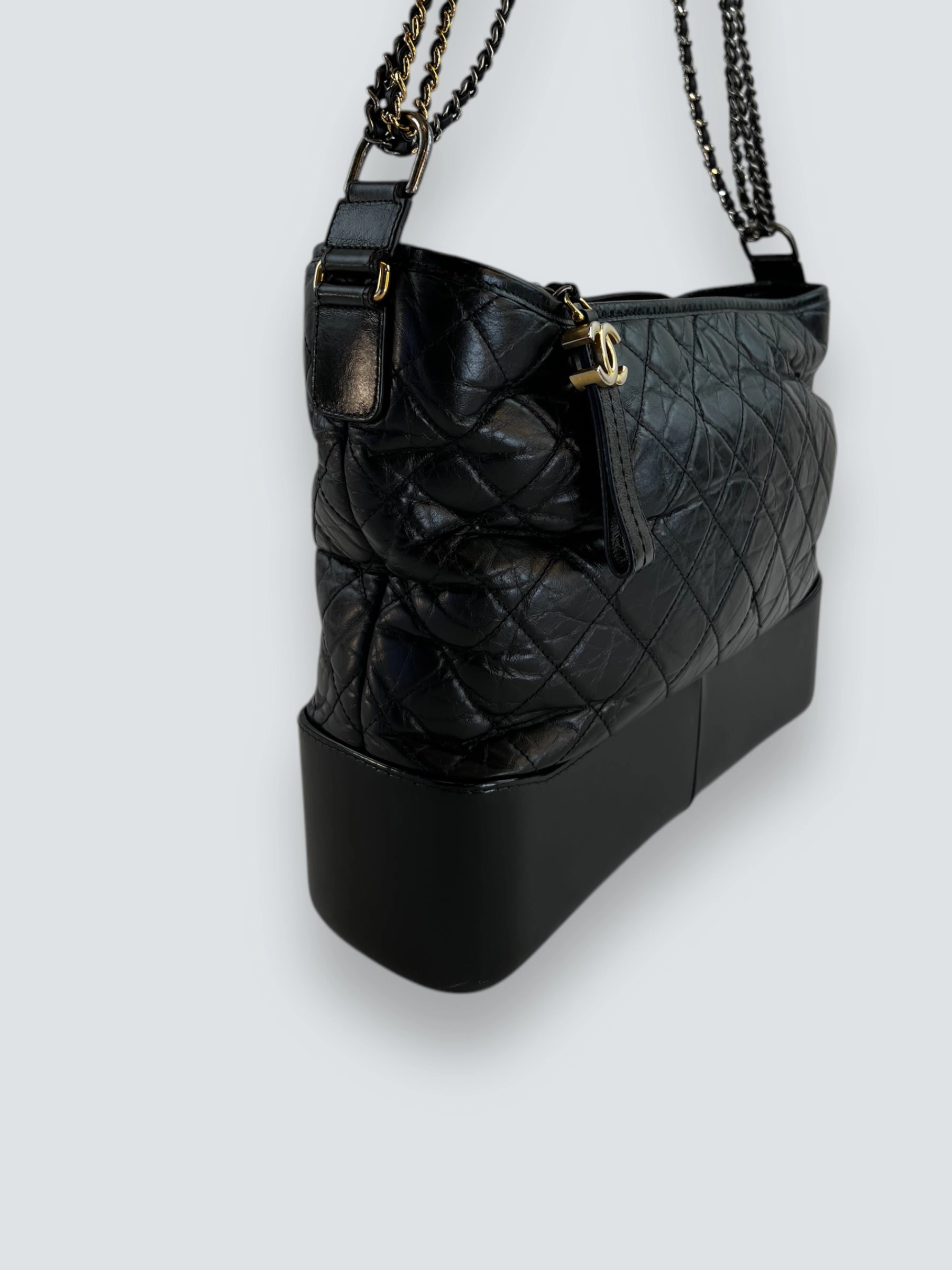 Chanel Black Leather Large Gabrielle Crossbody