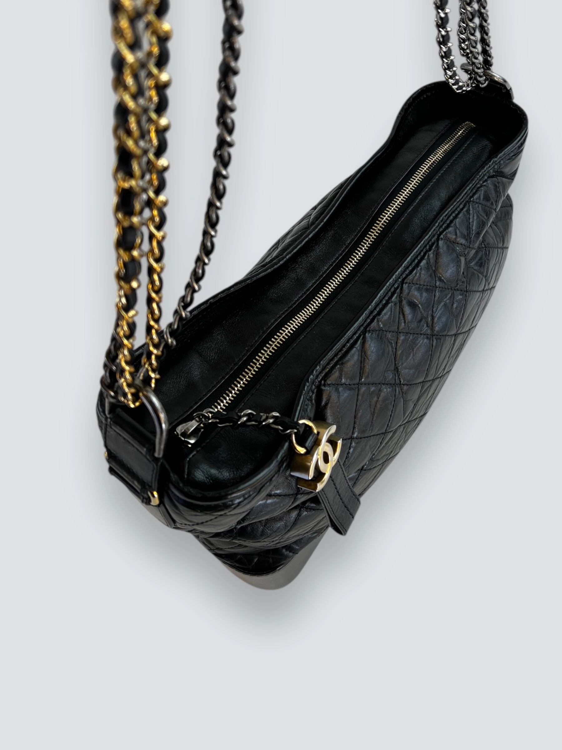 Chanel Black Leather Large Gabrielle Crossbody
