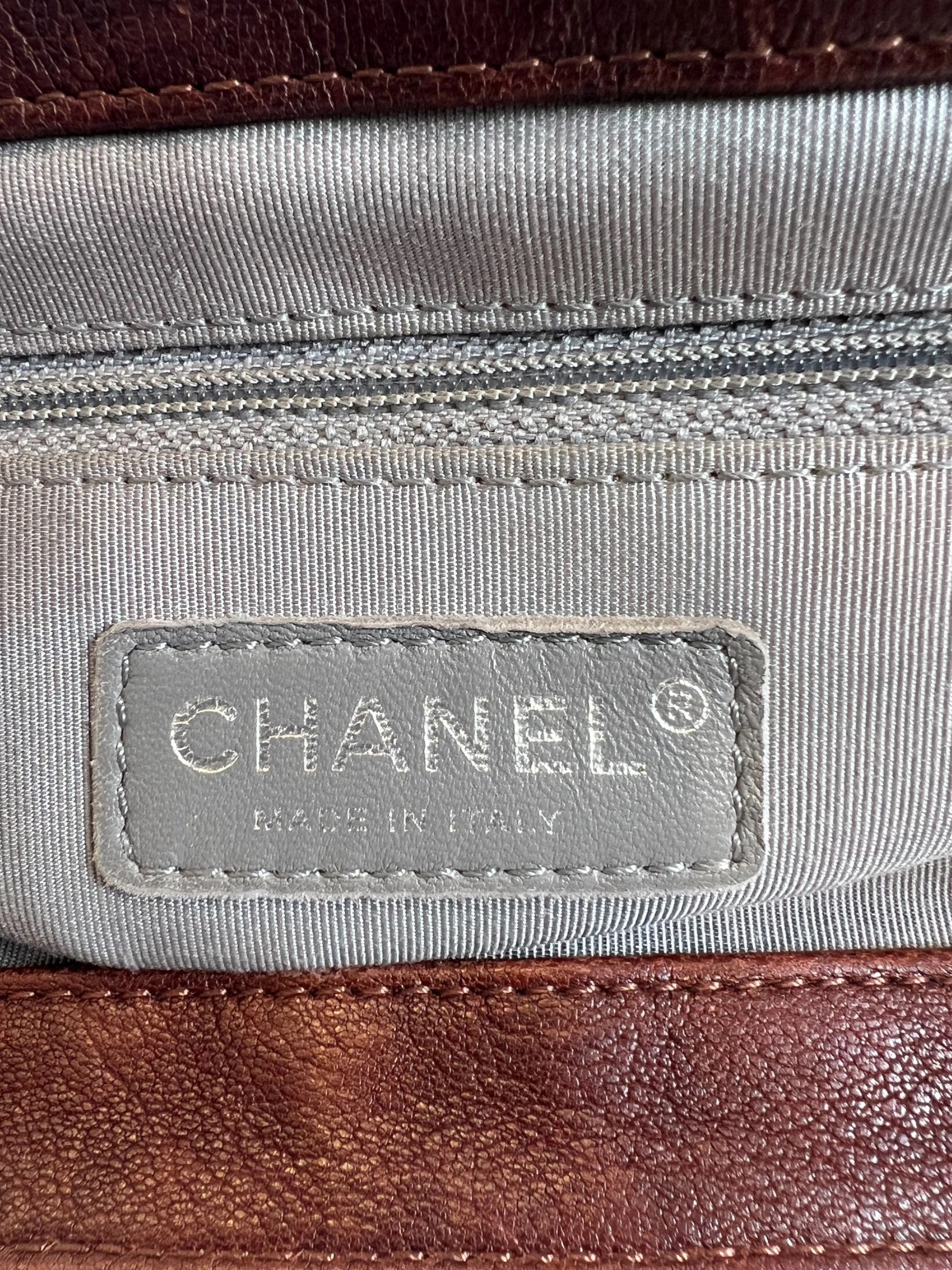 Chanel Burgundy Leather Chain Around Shoulder Bag