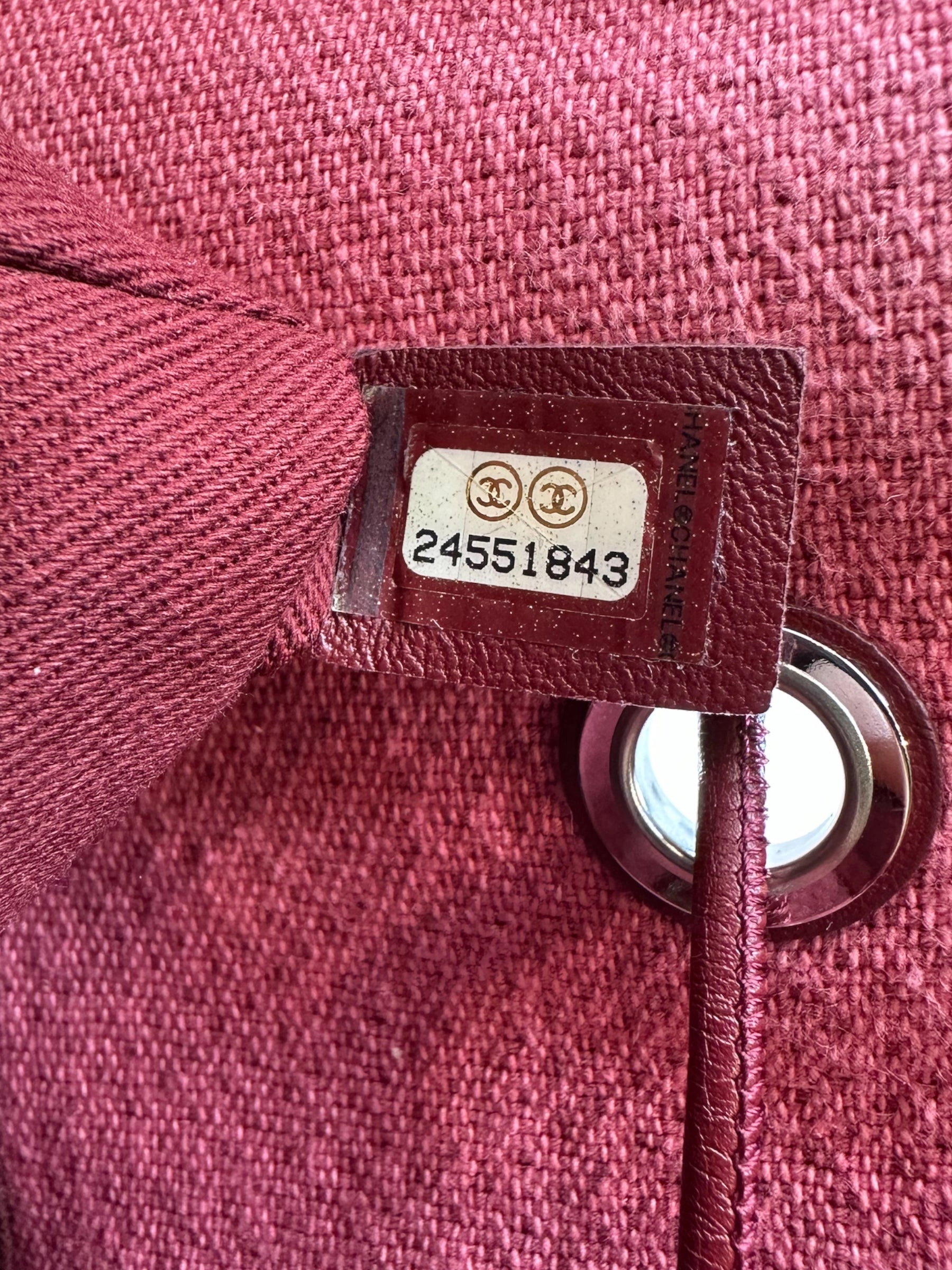 Chanel Red Tweed and Leather Backpack
