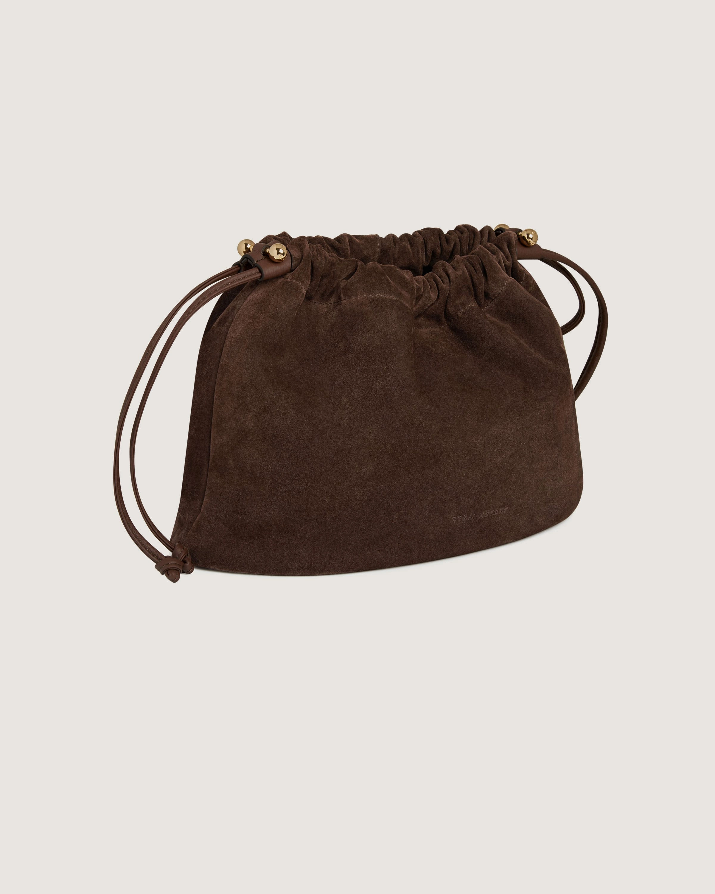 Charlotte Midi Drawstring - Chocolate Suede