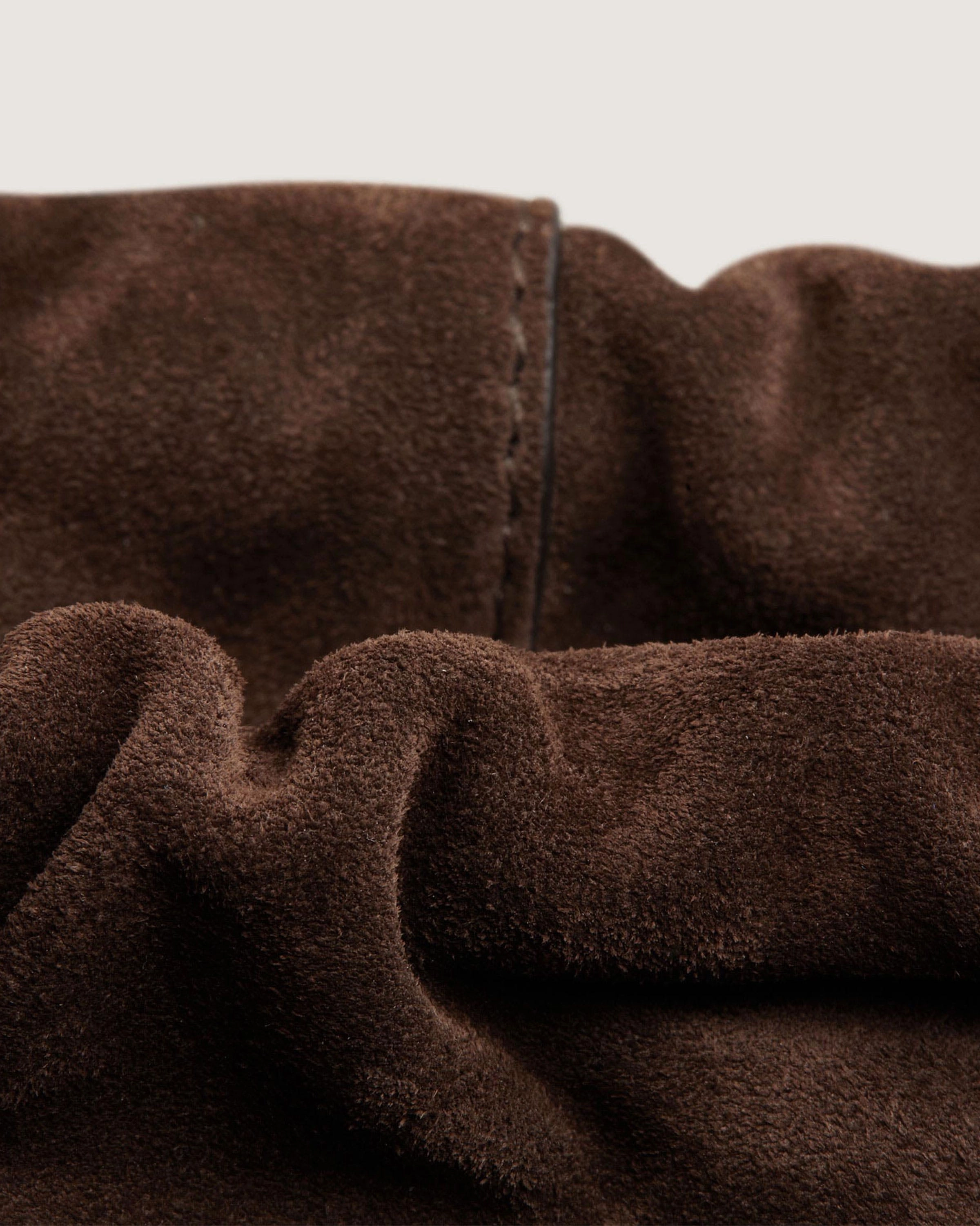 Charlotte Midi Drawstring - Chocolate Suede