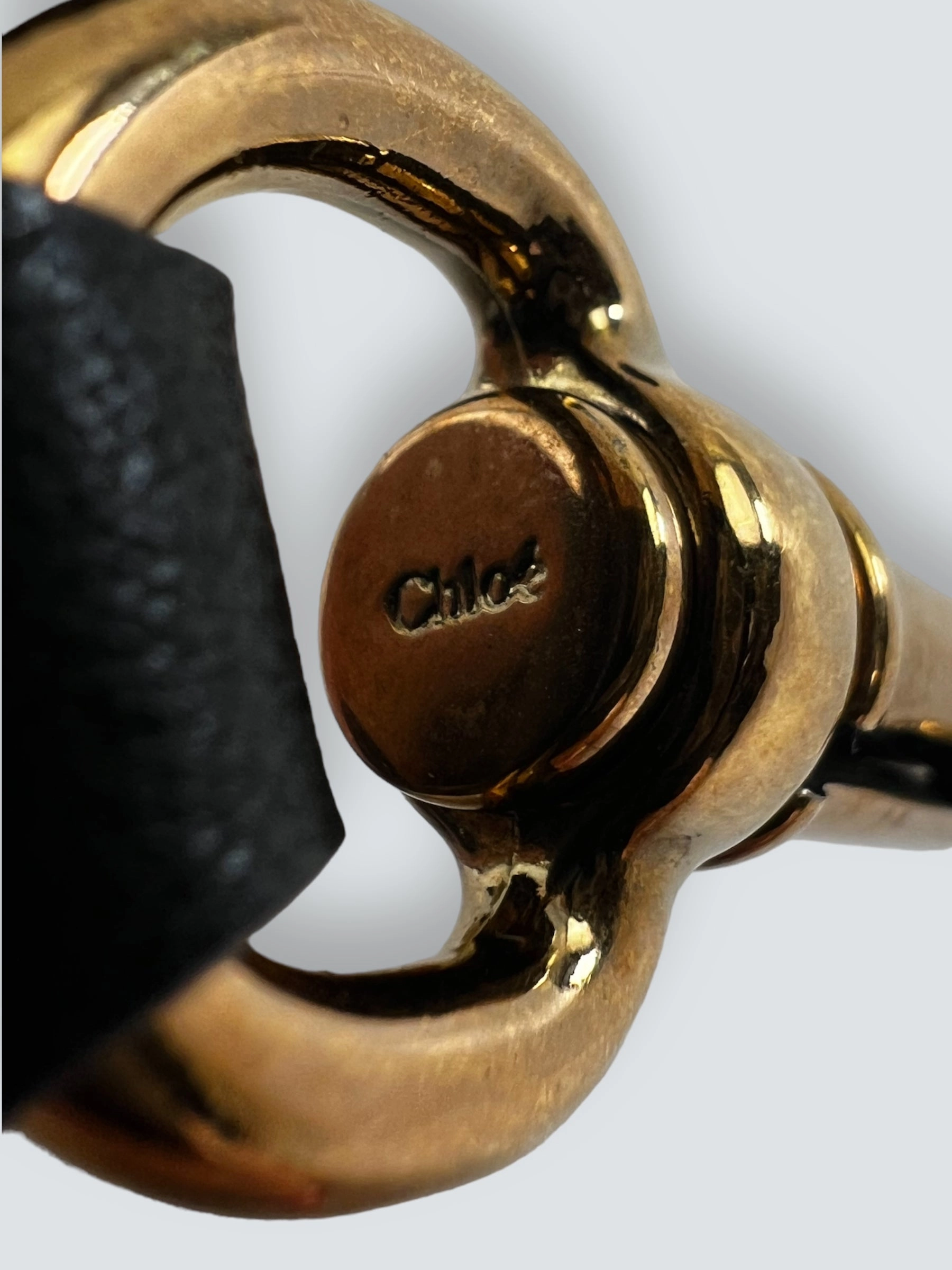 Chloe Black Leather & Python Alice Tote
