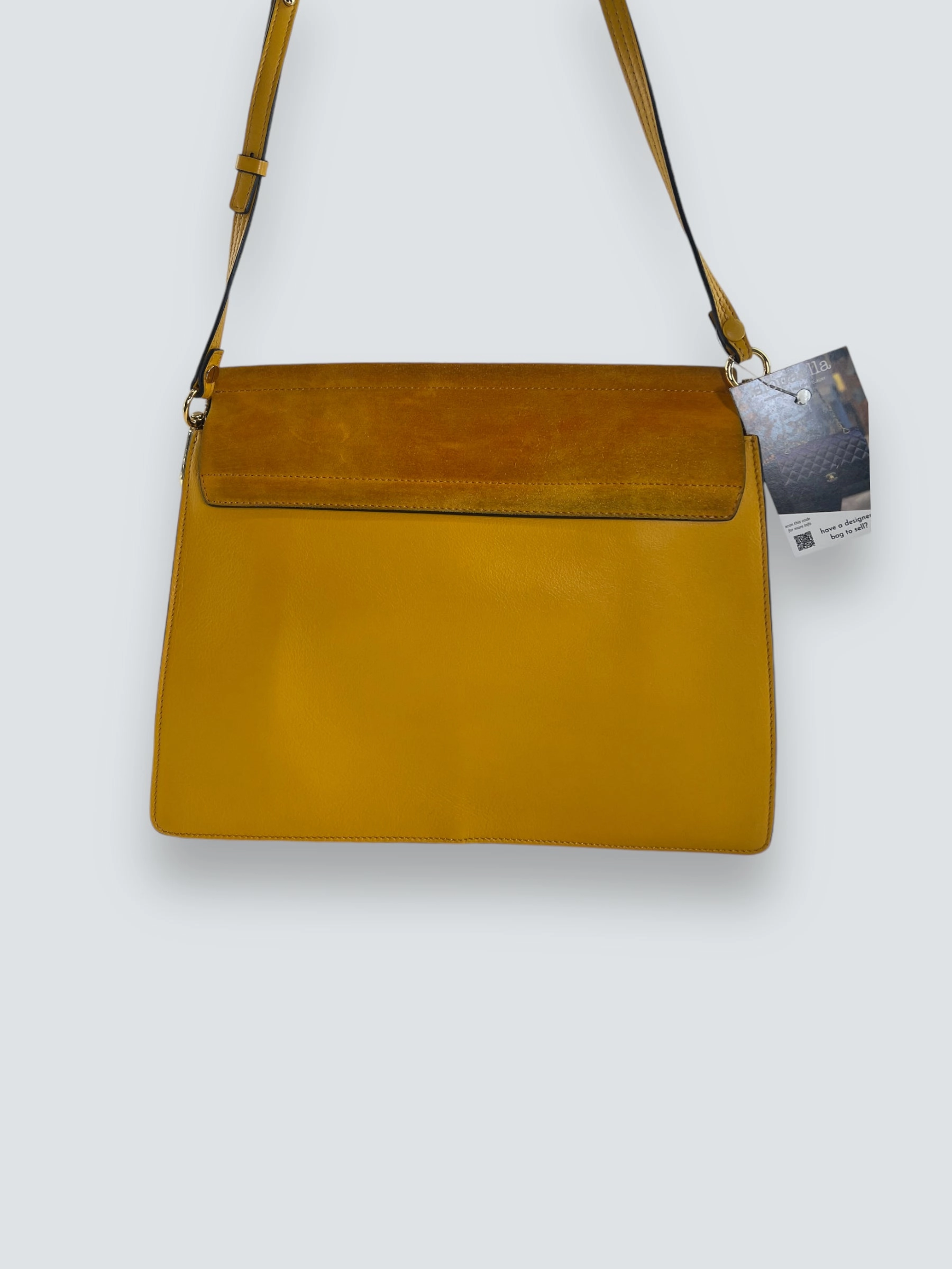 Chloe Mustard Suede & Leather Faye Crossbody