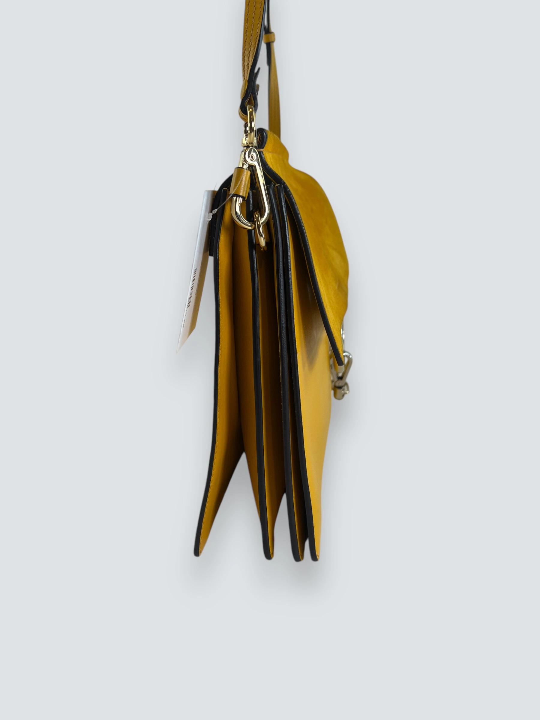 Chloe Mustard Suede & Leather Faye Crossbody