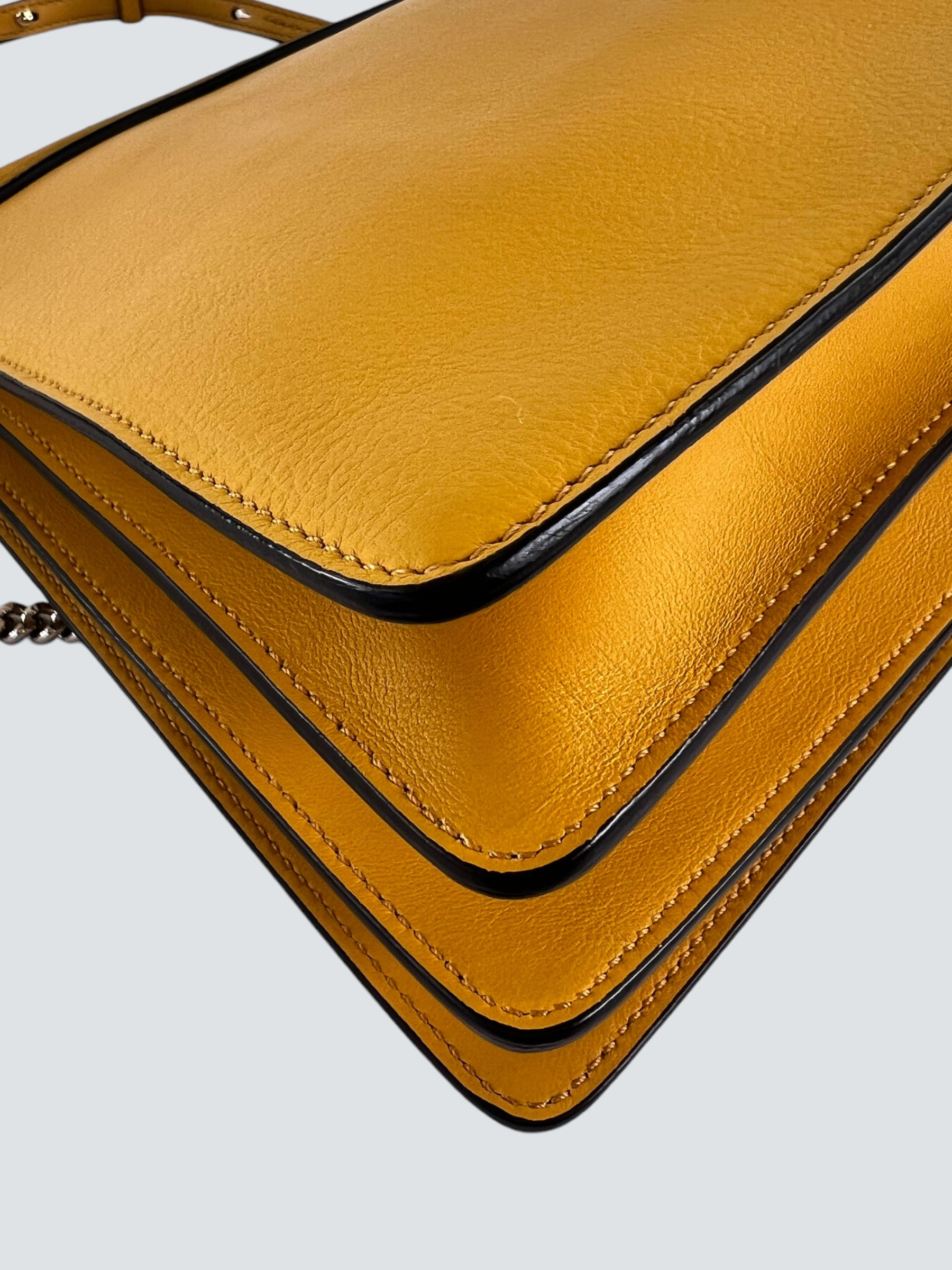 Chloe Mustard Suede & Leather Faye Crossbody