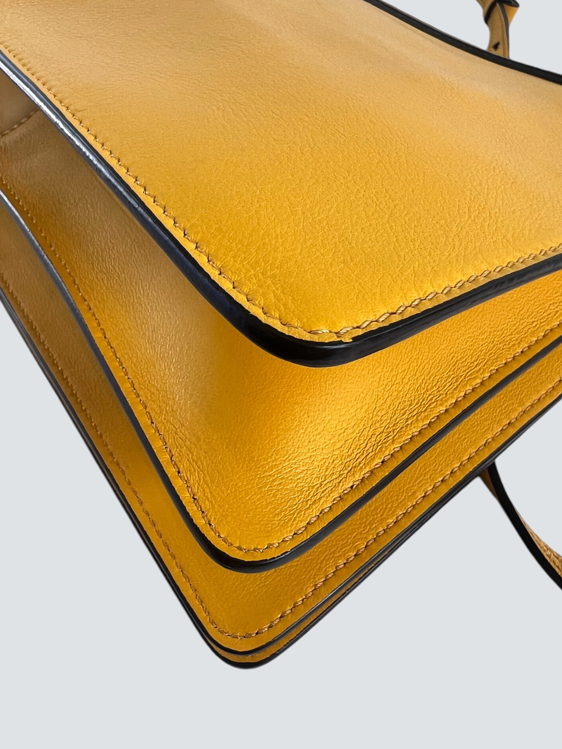 Chloe Mustard Suede & Leather Faye Crossbody