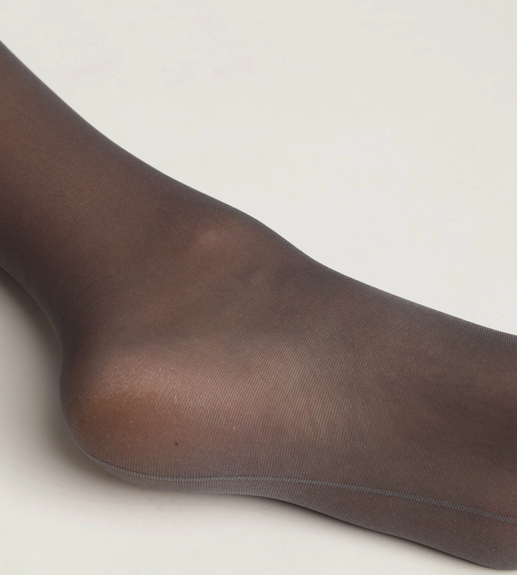 Collant femme Gris transparent avec liseré contrasté Dim Style
