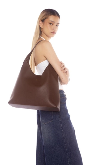 Duke Hobo Bag - Choc PU