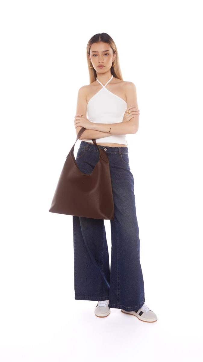 Duke Hobo Bag - Choc PU