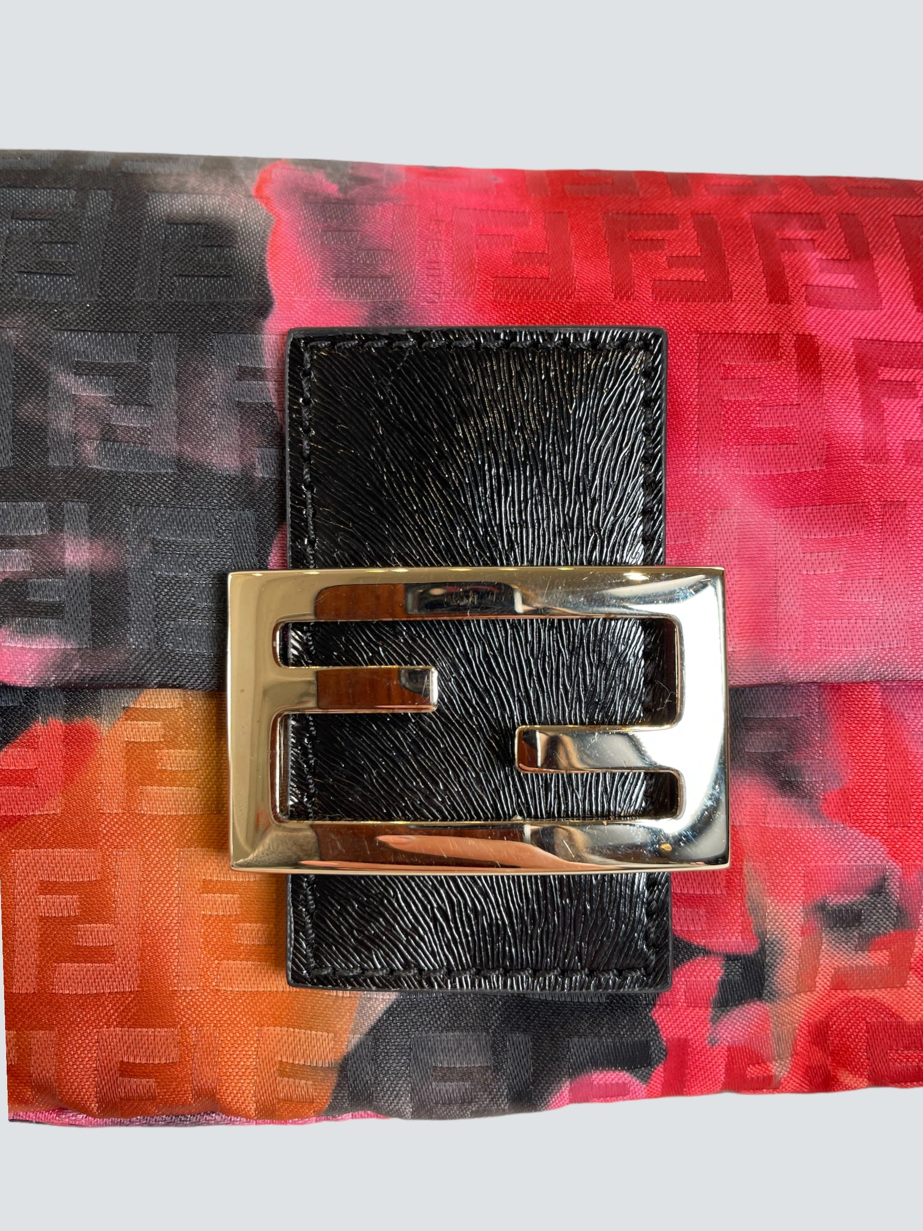 Fendi Multi Colour Canvas and Leather Mini Forever Mama Baguette